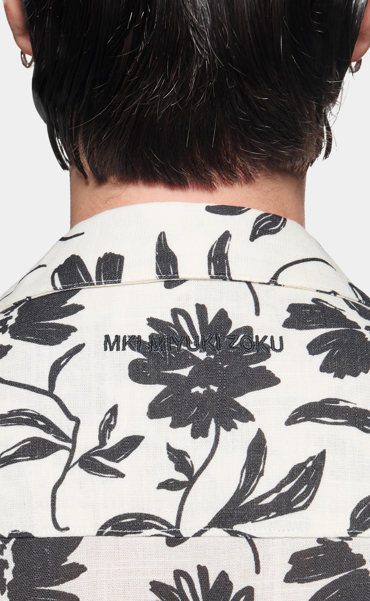 FLORAL LINEN VACATION RAW SHIRT