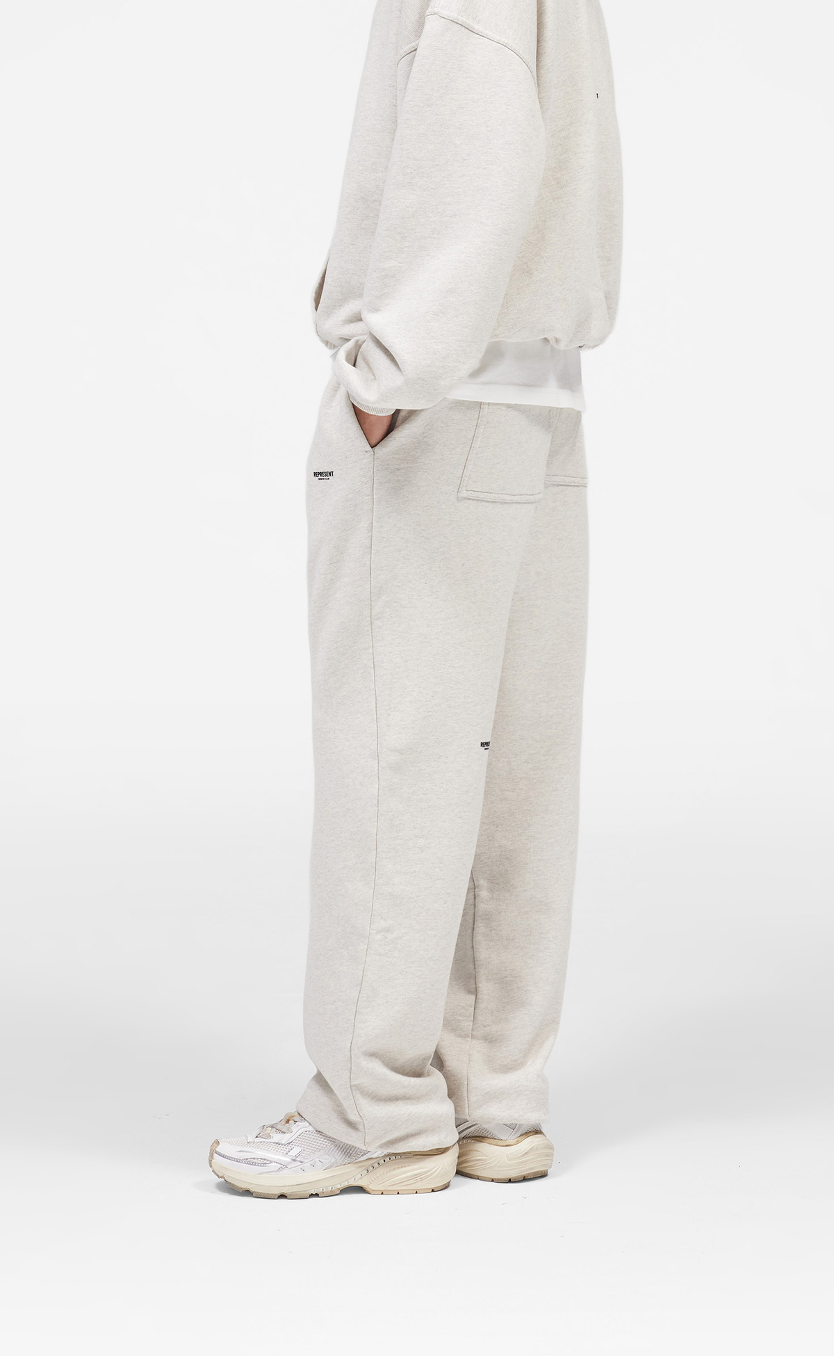 MICRO OWNERS CLUB CREAM MARL SWEATPANTS