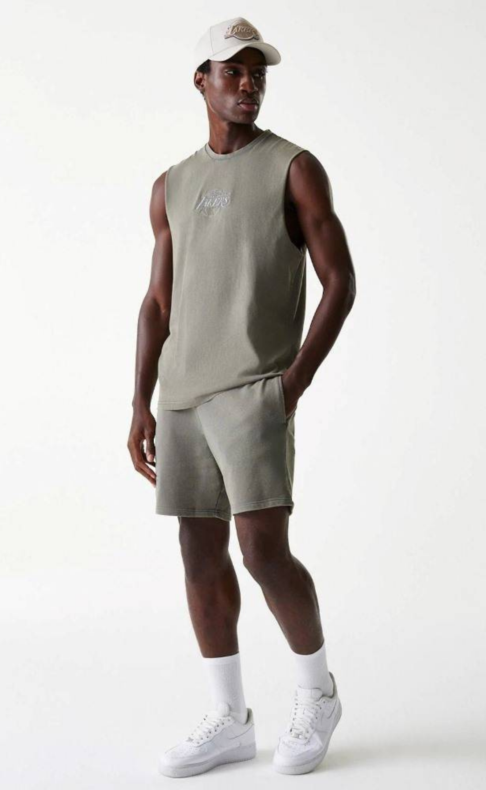 NBA WASHED SHORT ASS GREY SHORTS