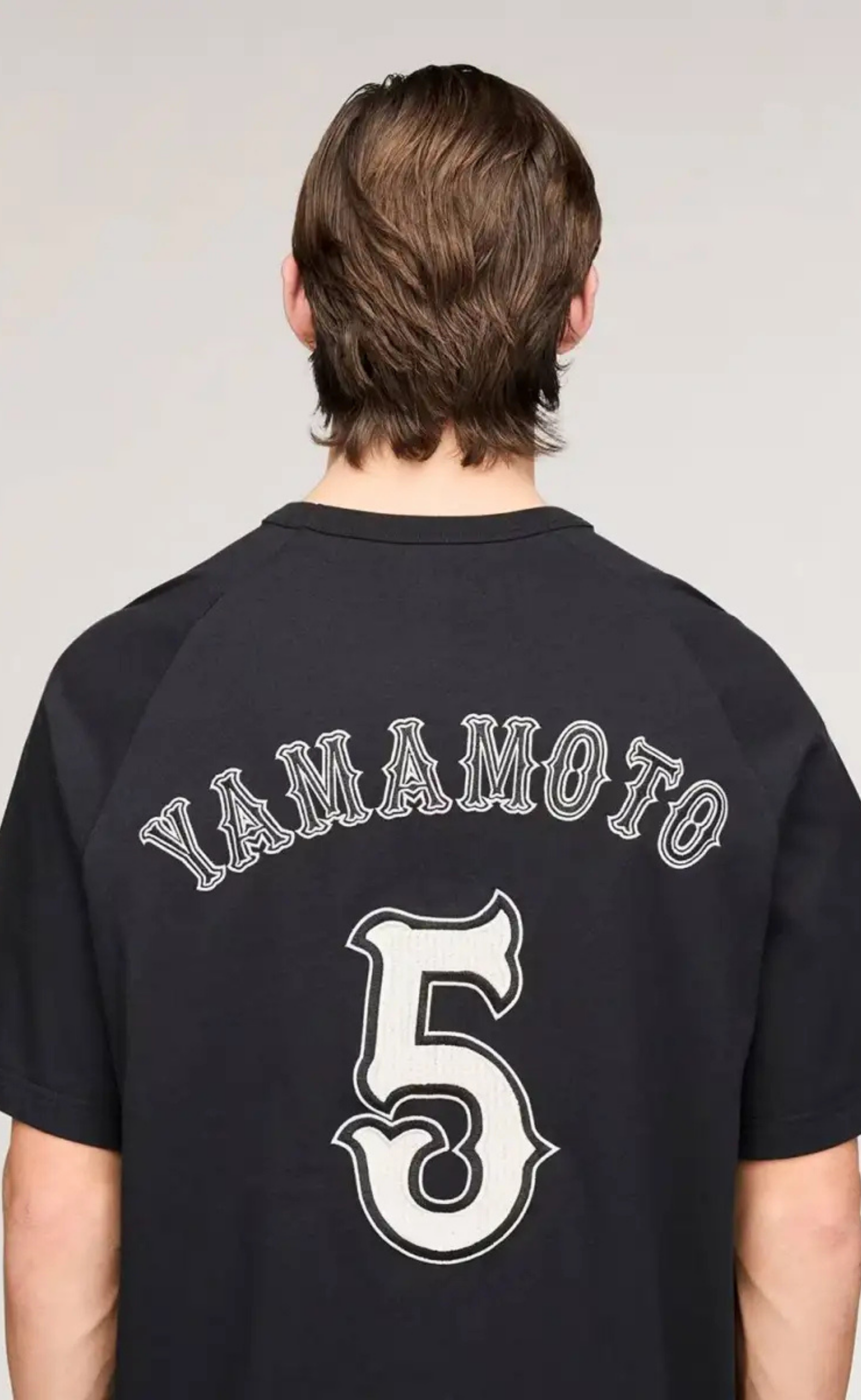 Y-3 ELITE 5 GFX COTTON BLACK T-SHIRT