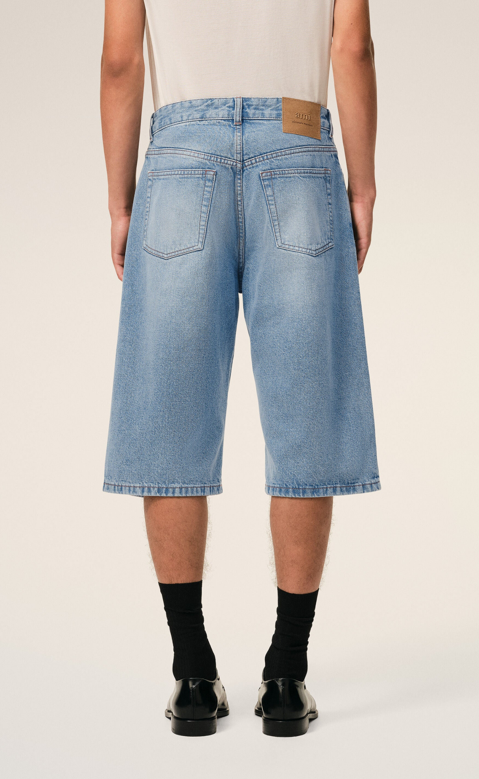 LARGE FIT BERMUDA DENIM SHORTS