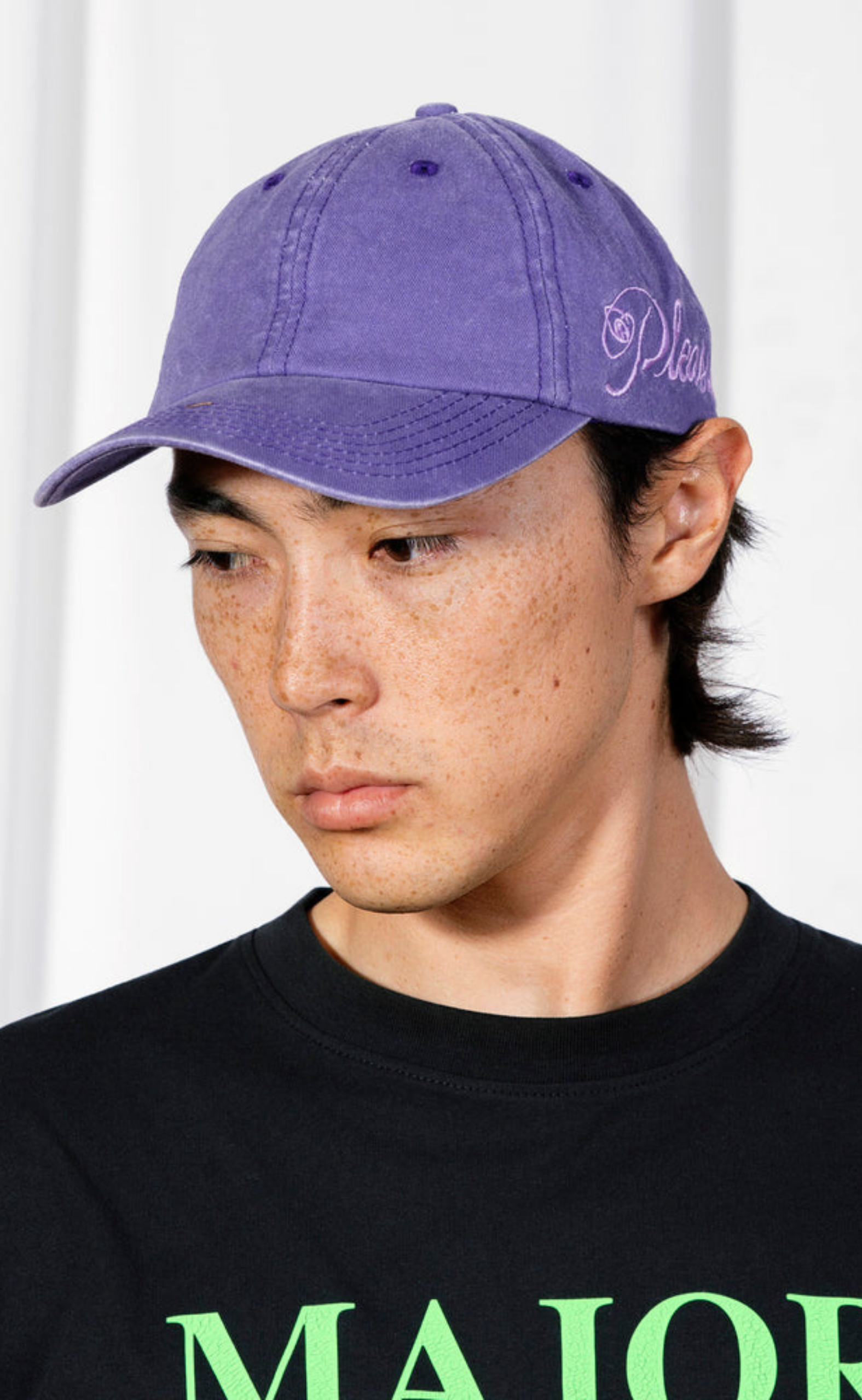 SCRAWL POLO EGGPLANT HAT