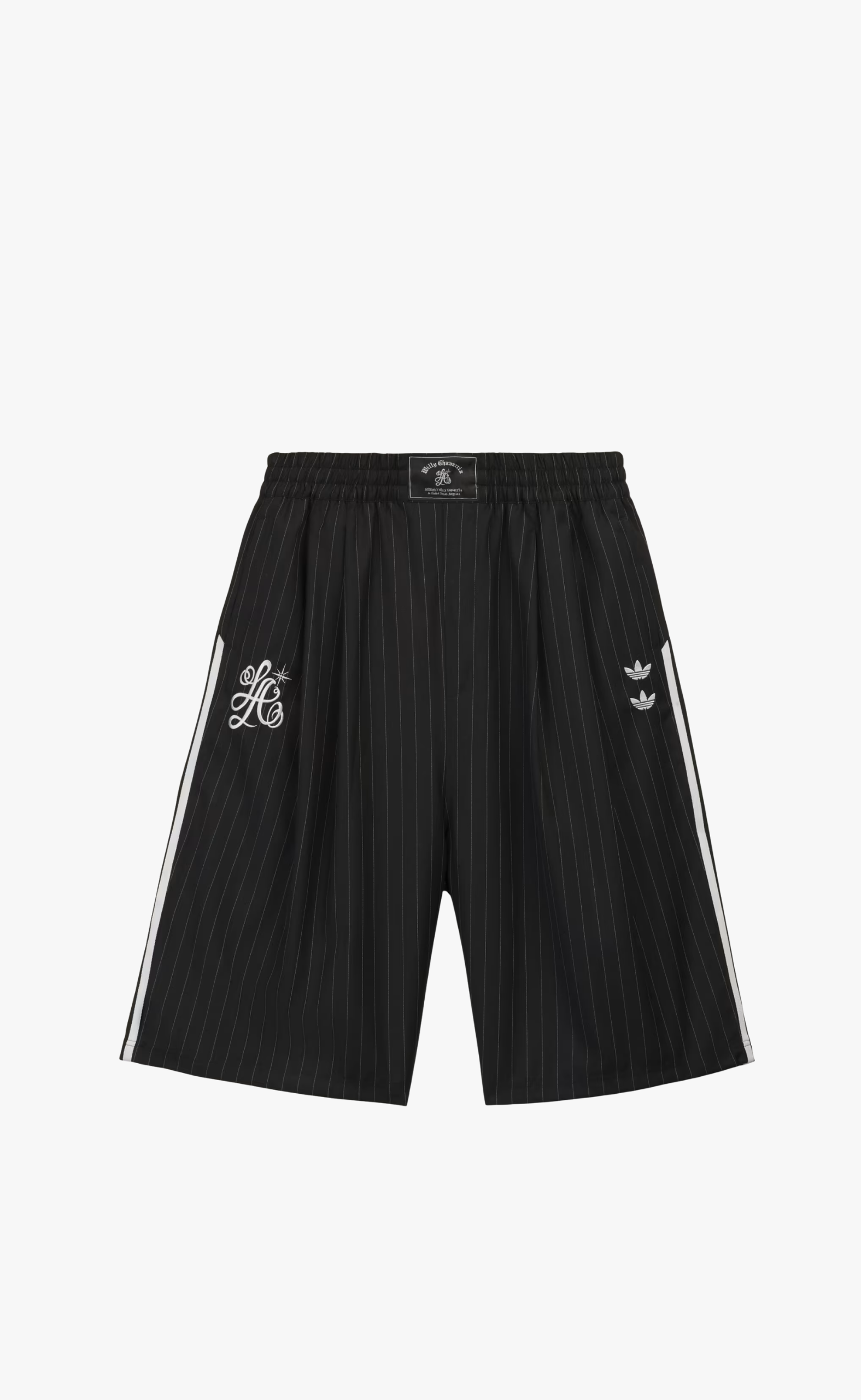 WC PINSTRIPE BLACK LONG SHORTS