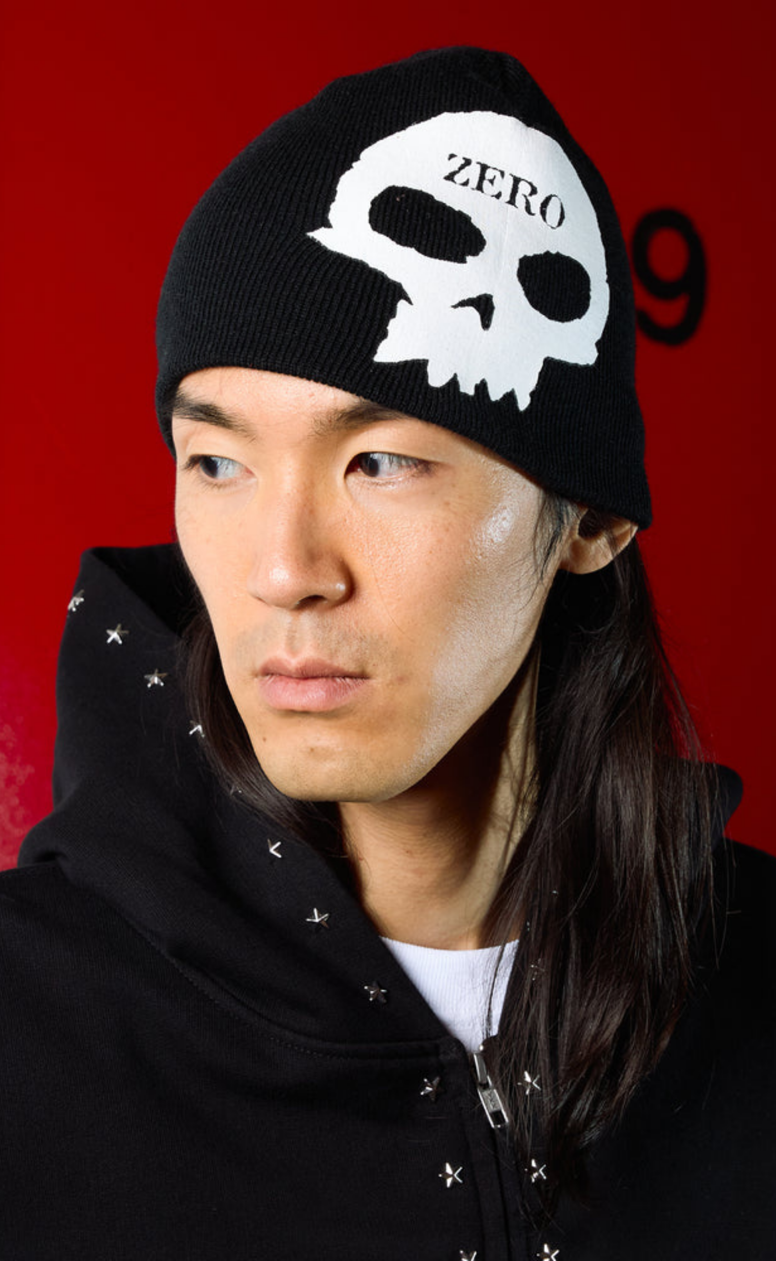 SINGLE SKULLY BLACK HAT