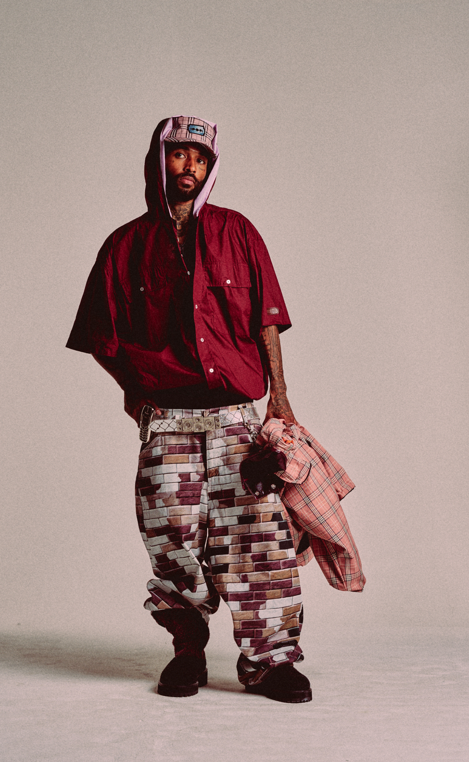 RAF BURGUNDY HOODIE