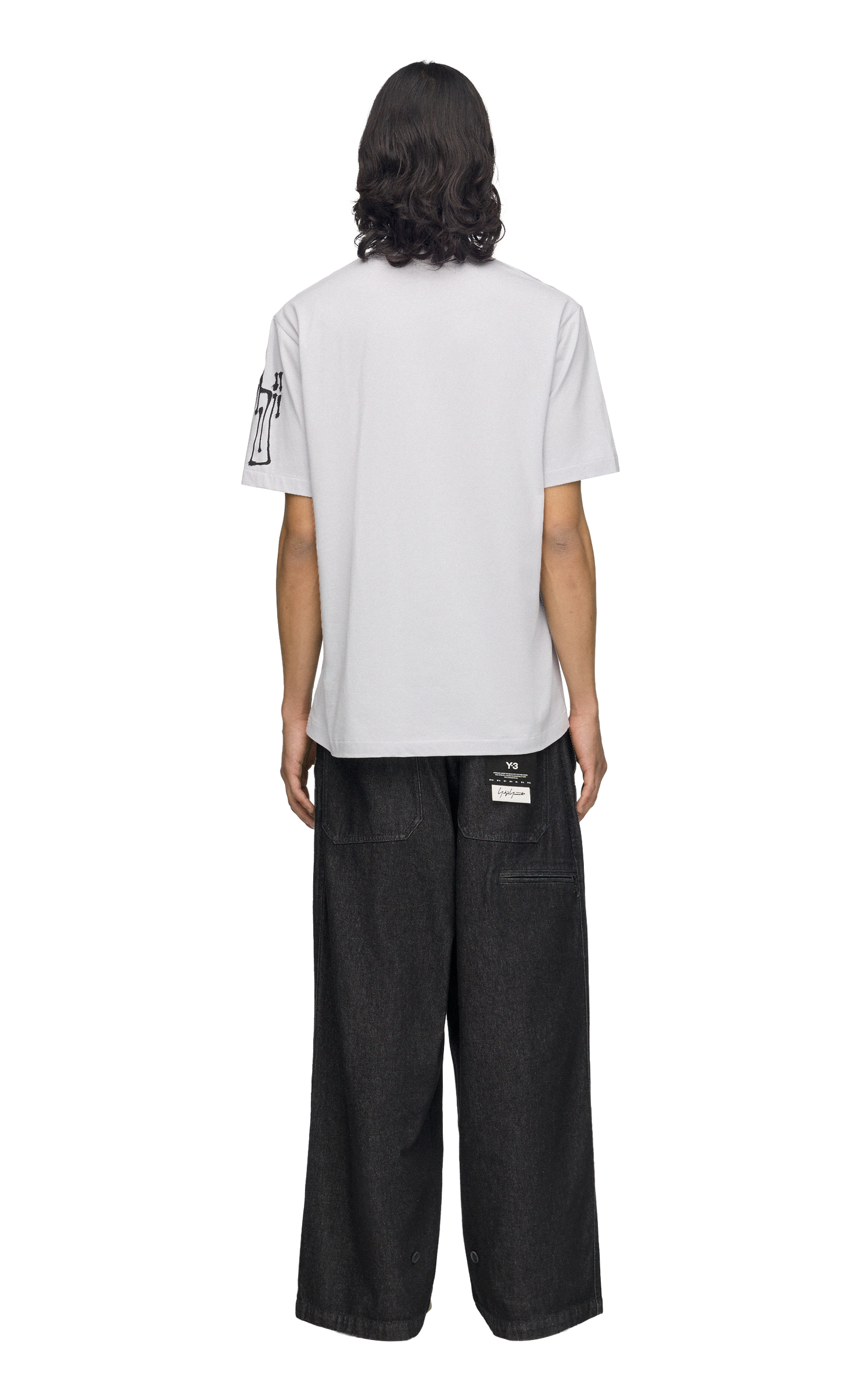 Y-3 CHITO CITY GRAPHIC GREY T-SHIRT
