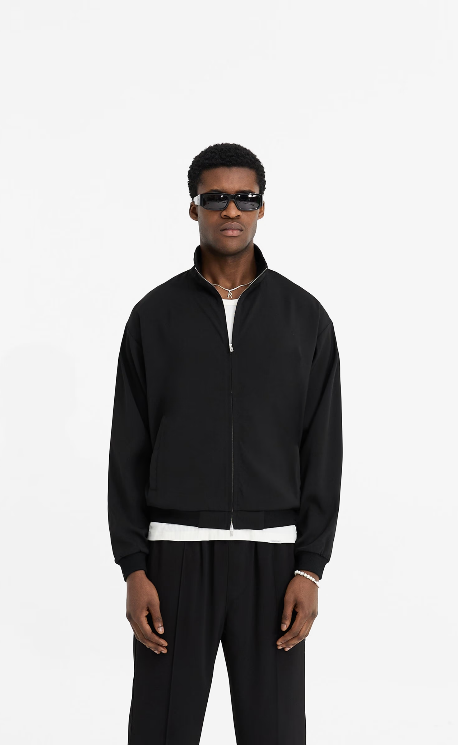 INITIAL TRACK BLACK JACKET