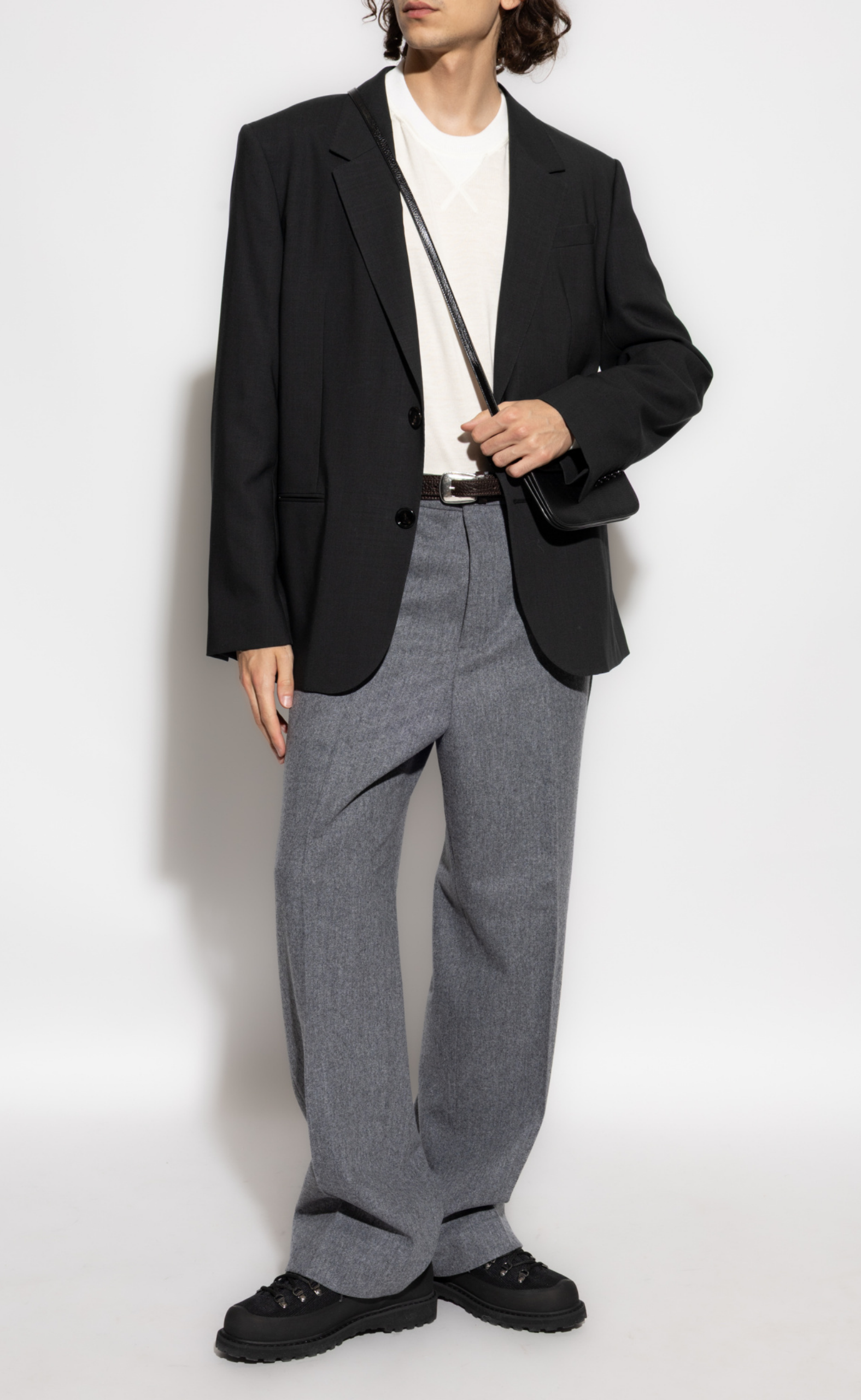 VESTE 2 BOUTONS SINGLE BREASTED ANTHRACITE BLAZER