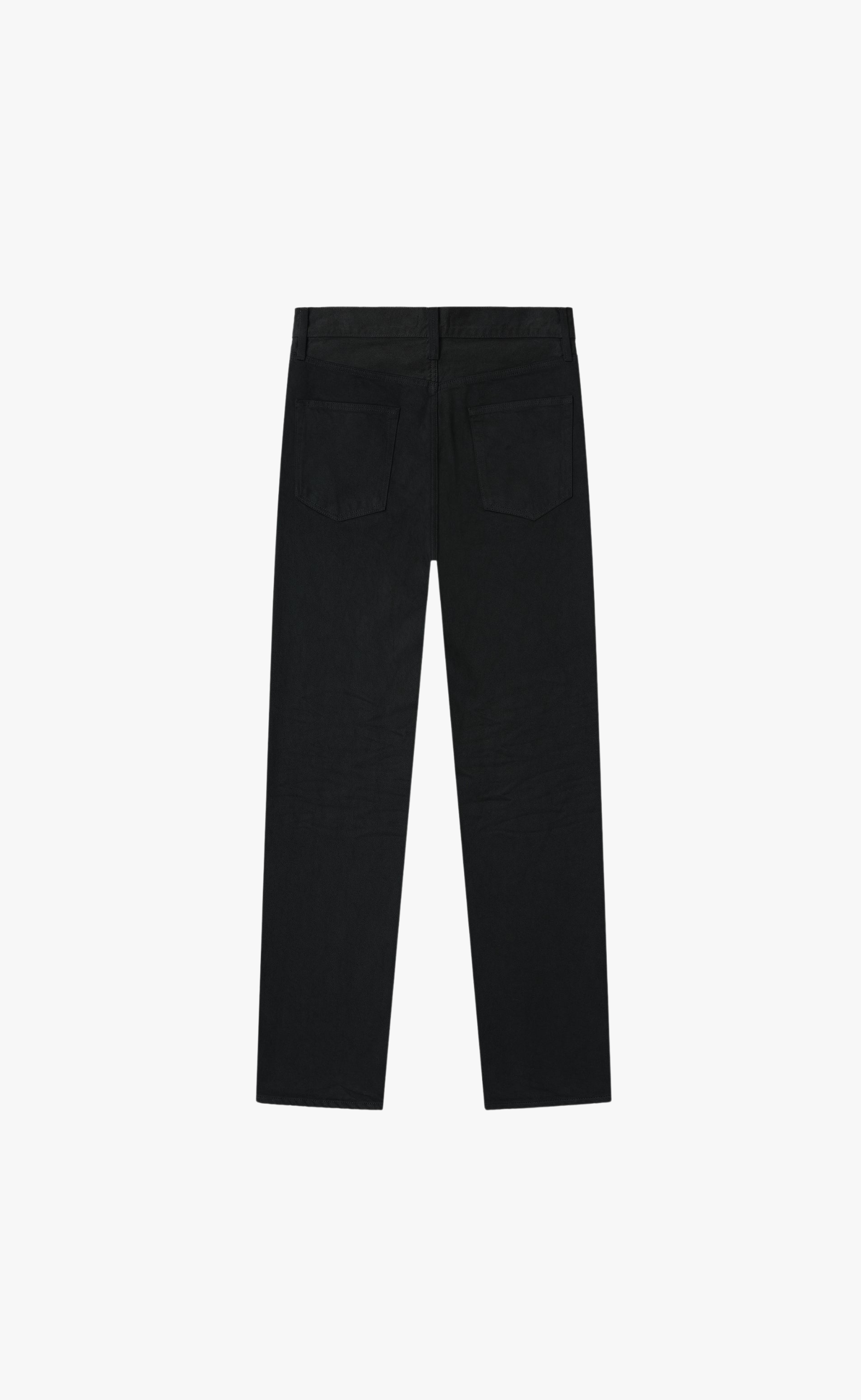 CLASSIC 5 POCKET RINSED BLACK JEANS