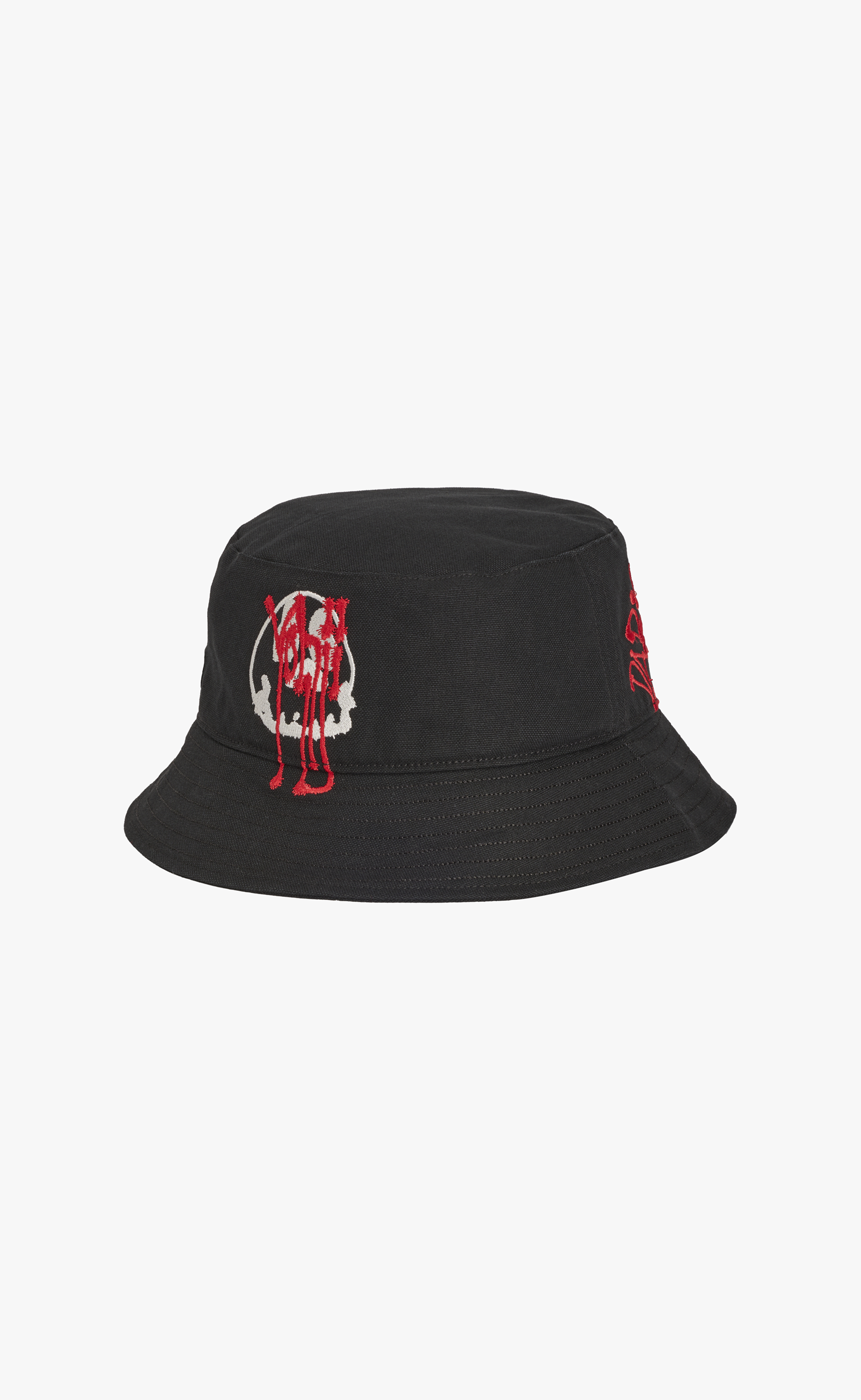 Y-3 CHITO GRAPHIC BUCKET BLACK HAT