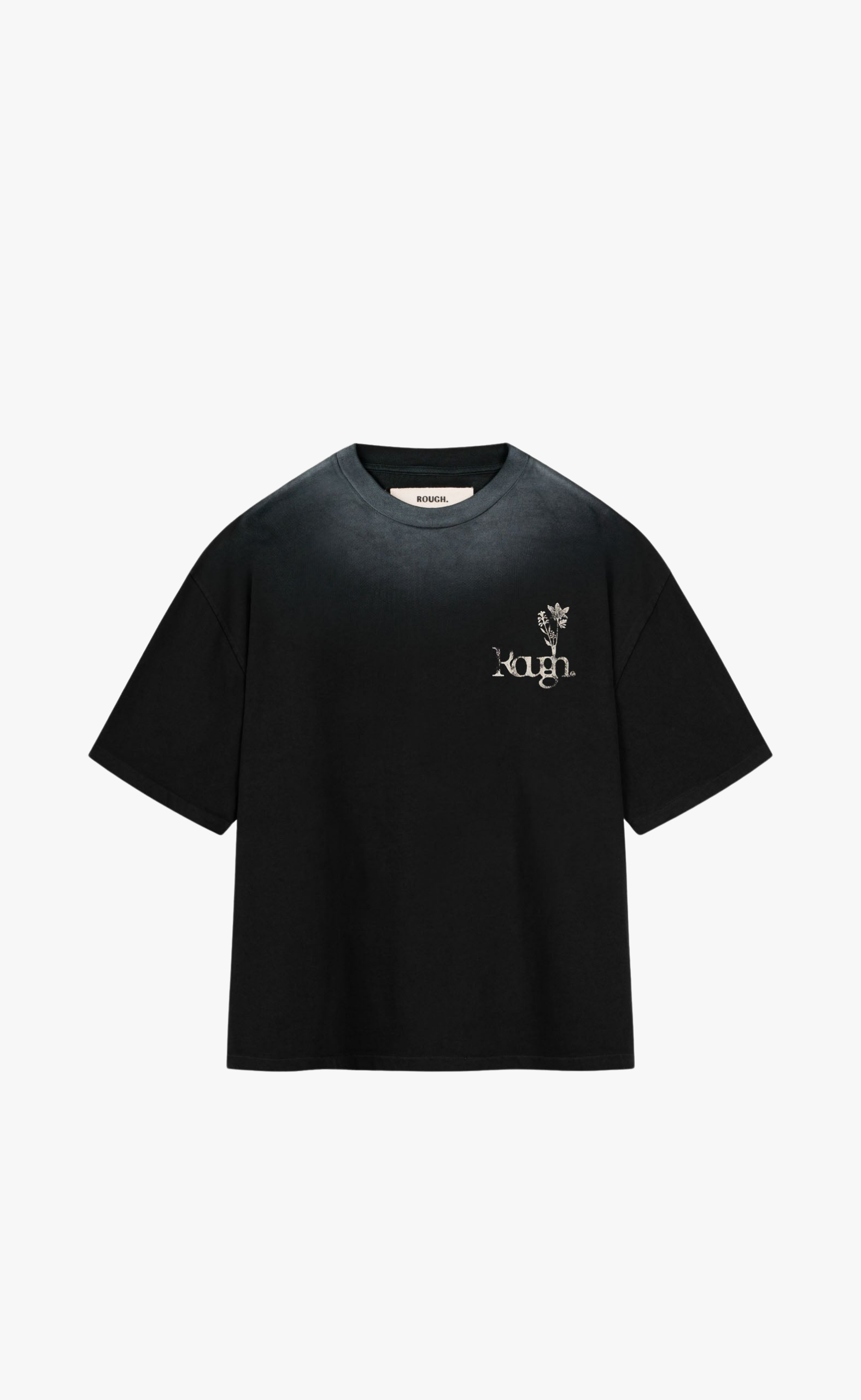 BOTANIC BLACK WASHED T-SHIRT
