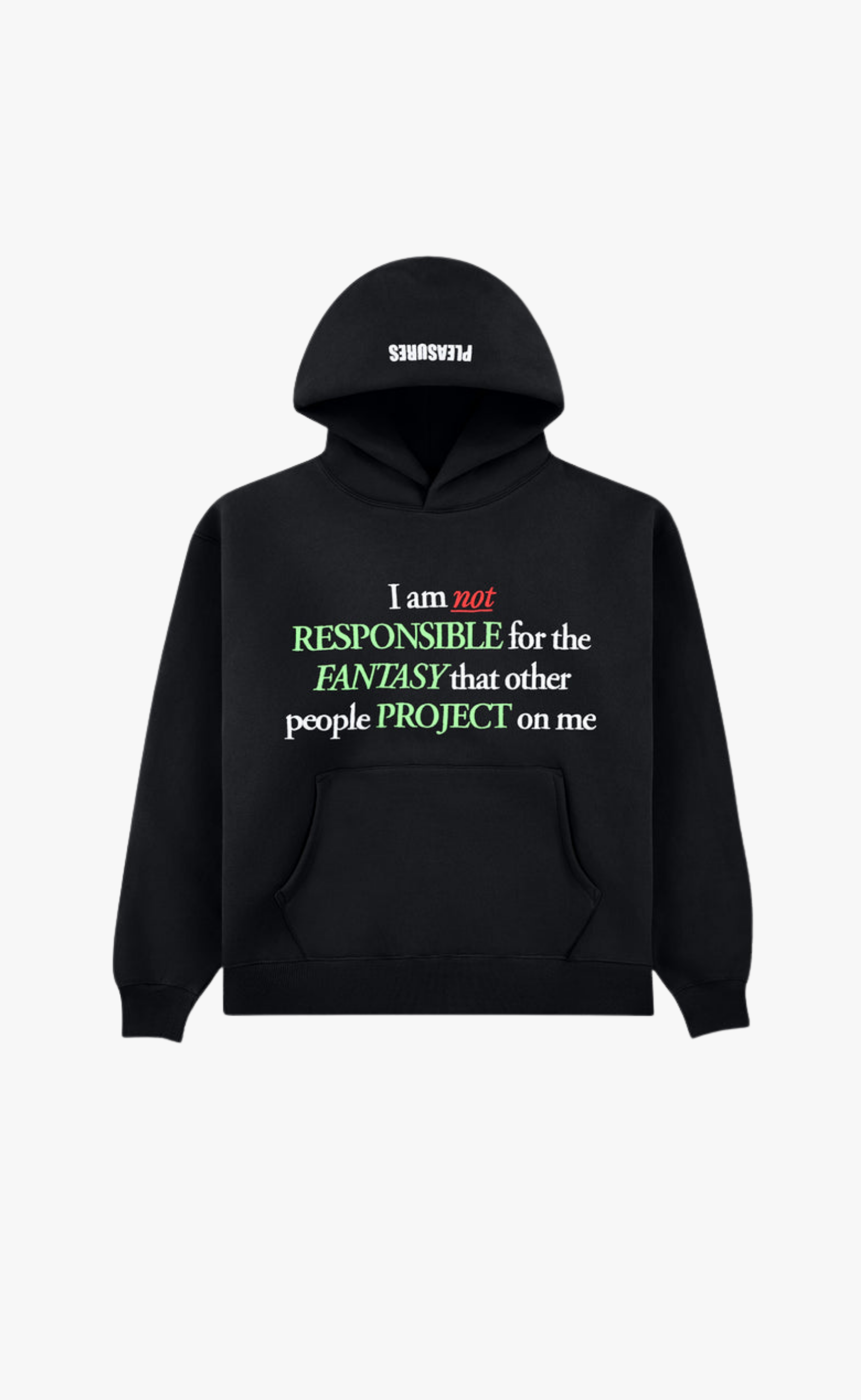 RESPONSIBLE BLACK HOODIE