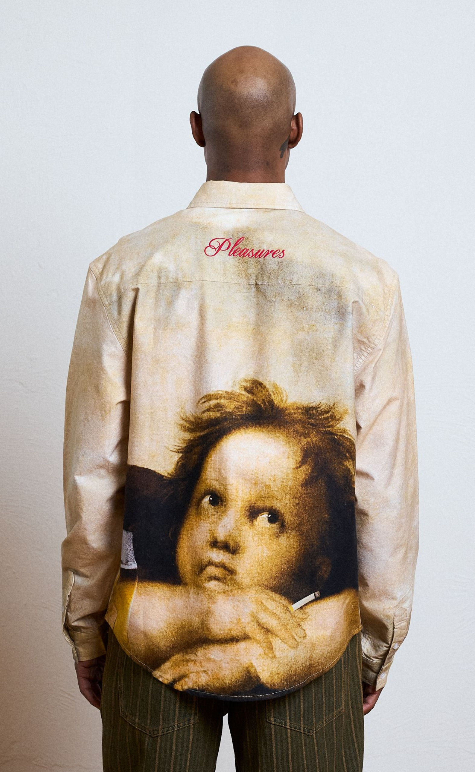 CHERUB BUTTON UP MULTI SHIRT