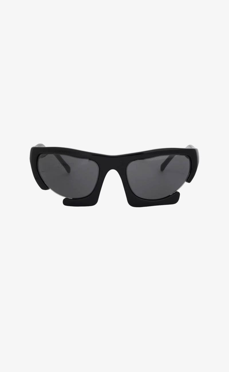 AXIALLY SHINY BLACK SUNGLASSES