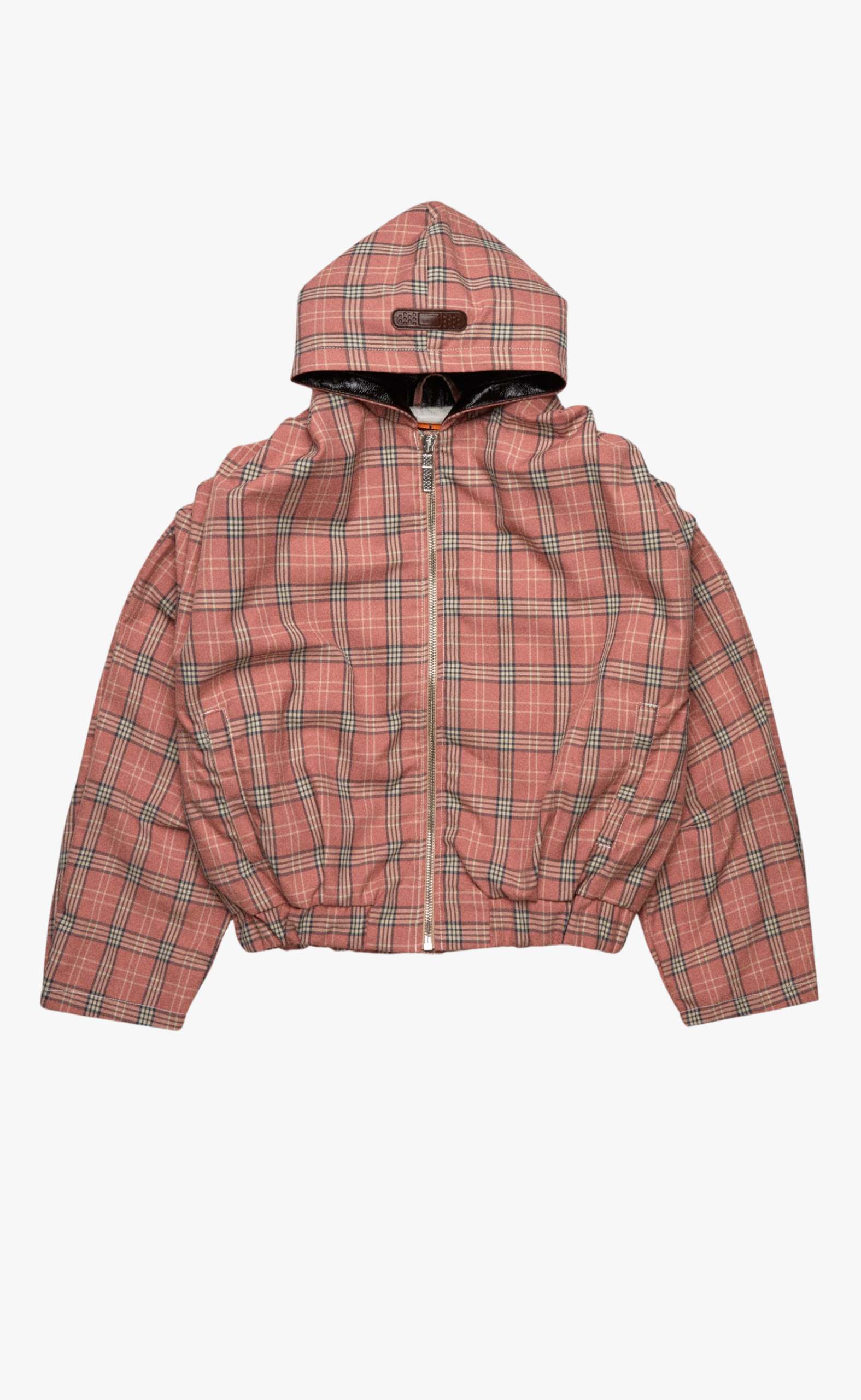 PIUMA HOODIE PINK CHECK JACKET
