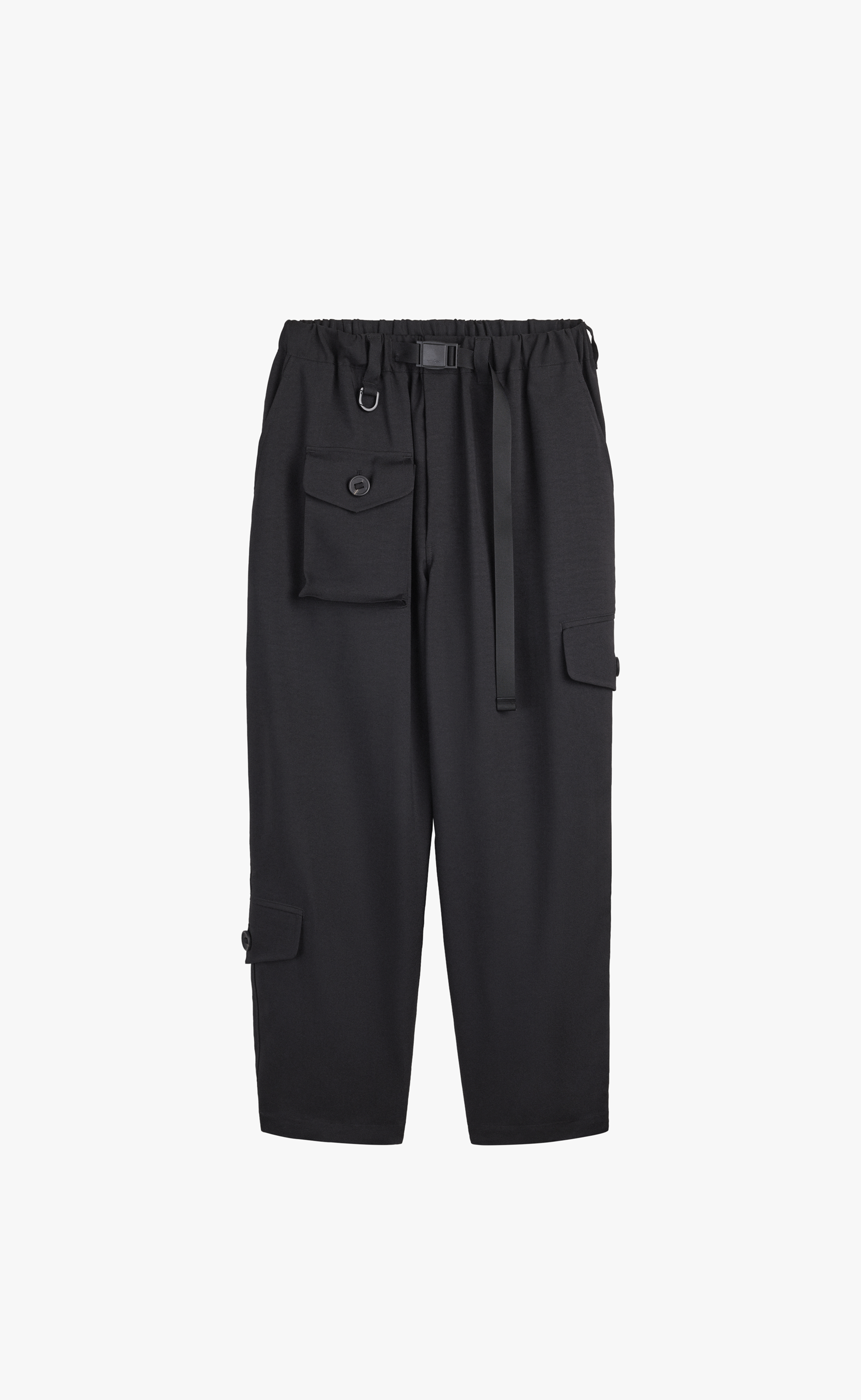 Y-3 SPORT UNIFORM TAPERED BLACK PANTS