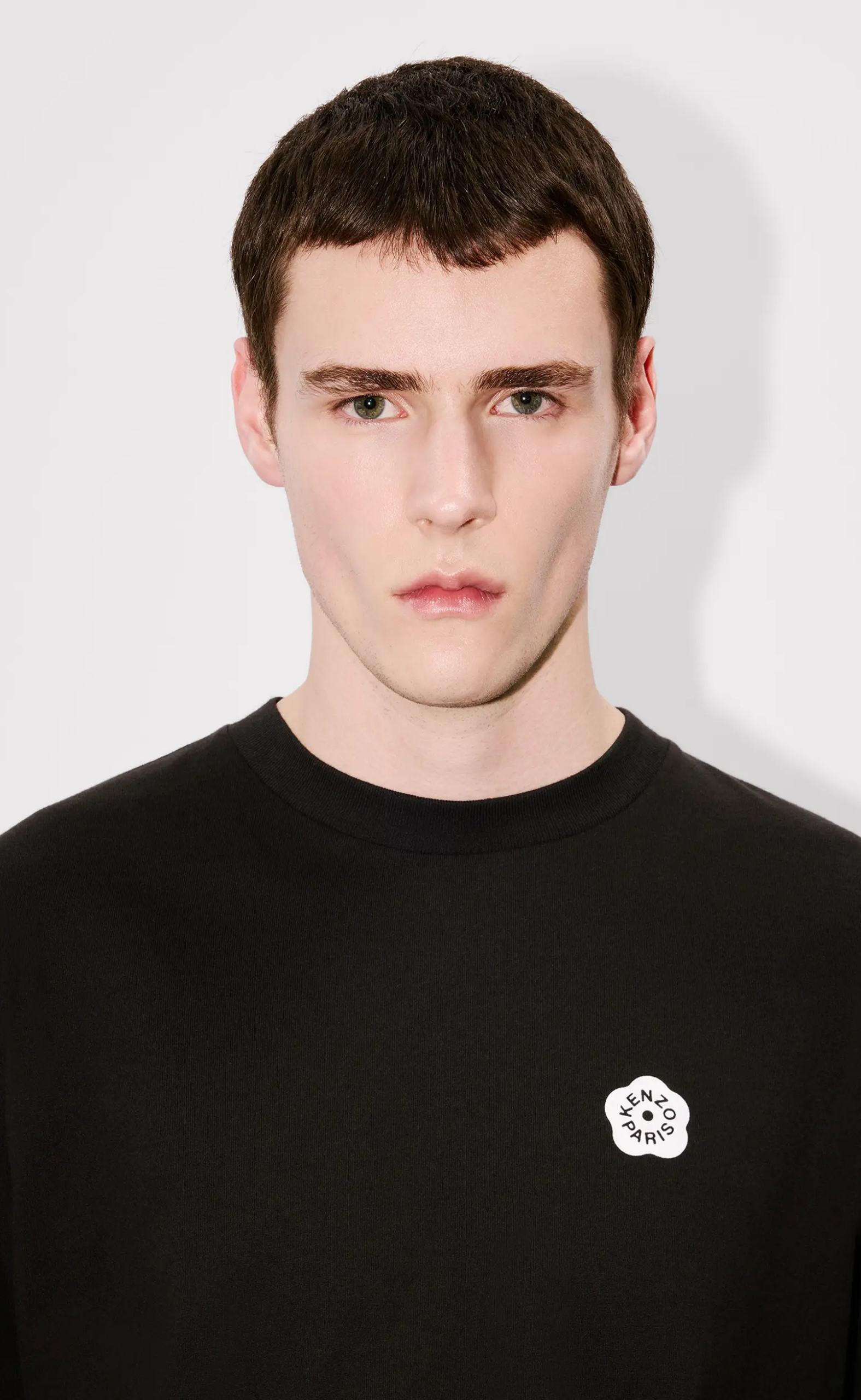 GOTS BOKE FLOWER 2.0 RELAX BLACK LONGSLEEVE