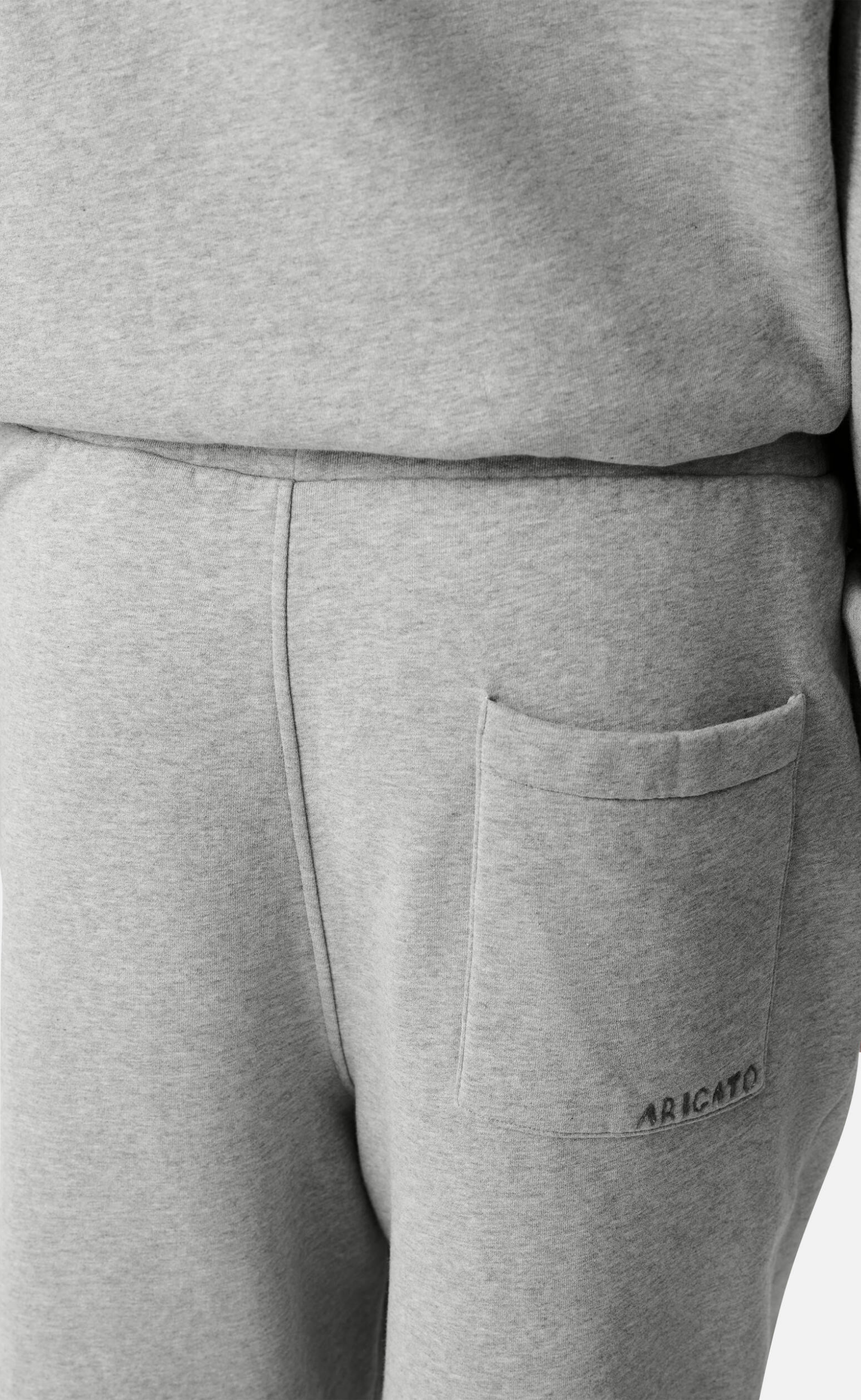 TREY TRACK GREY MELANGE SWEATPANTS