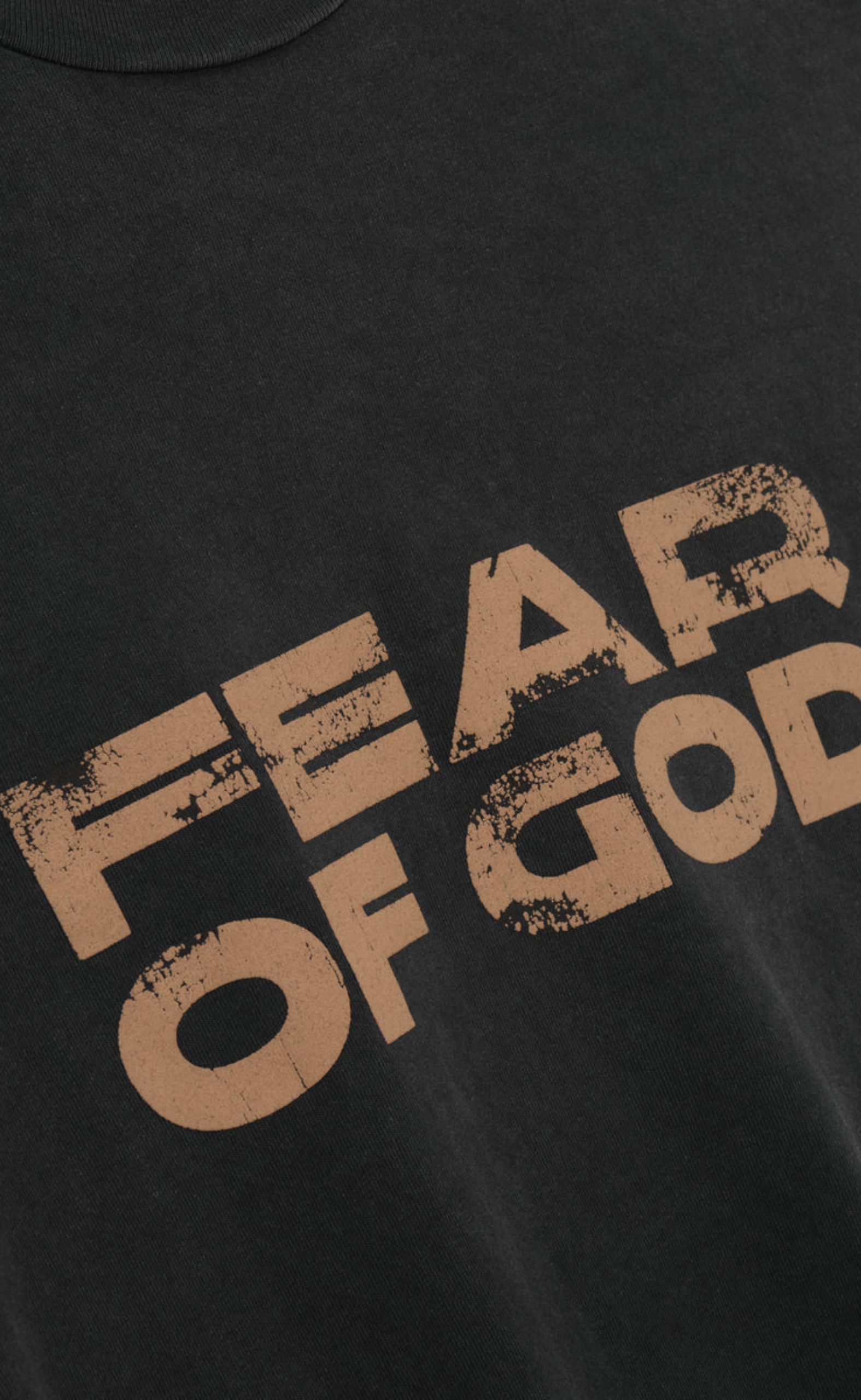 RELAXED FEAR OF GOD BLACK LONGSLEEVE