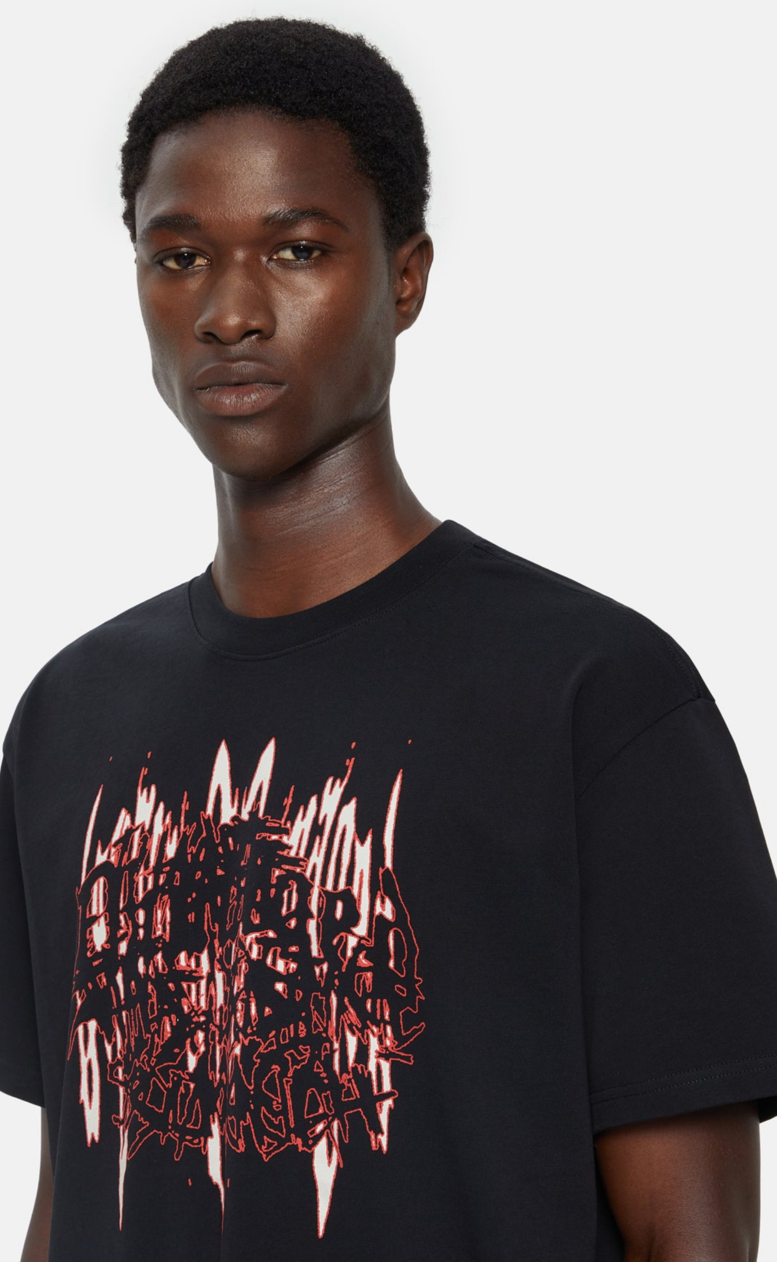 DAMAGE BLACK T-SHIRT