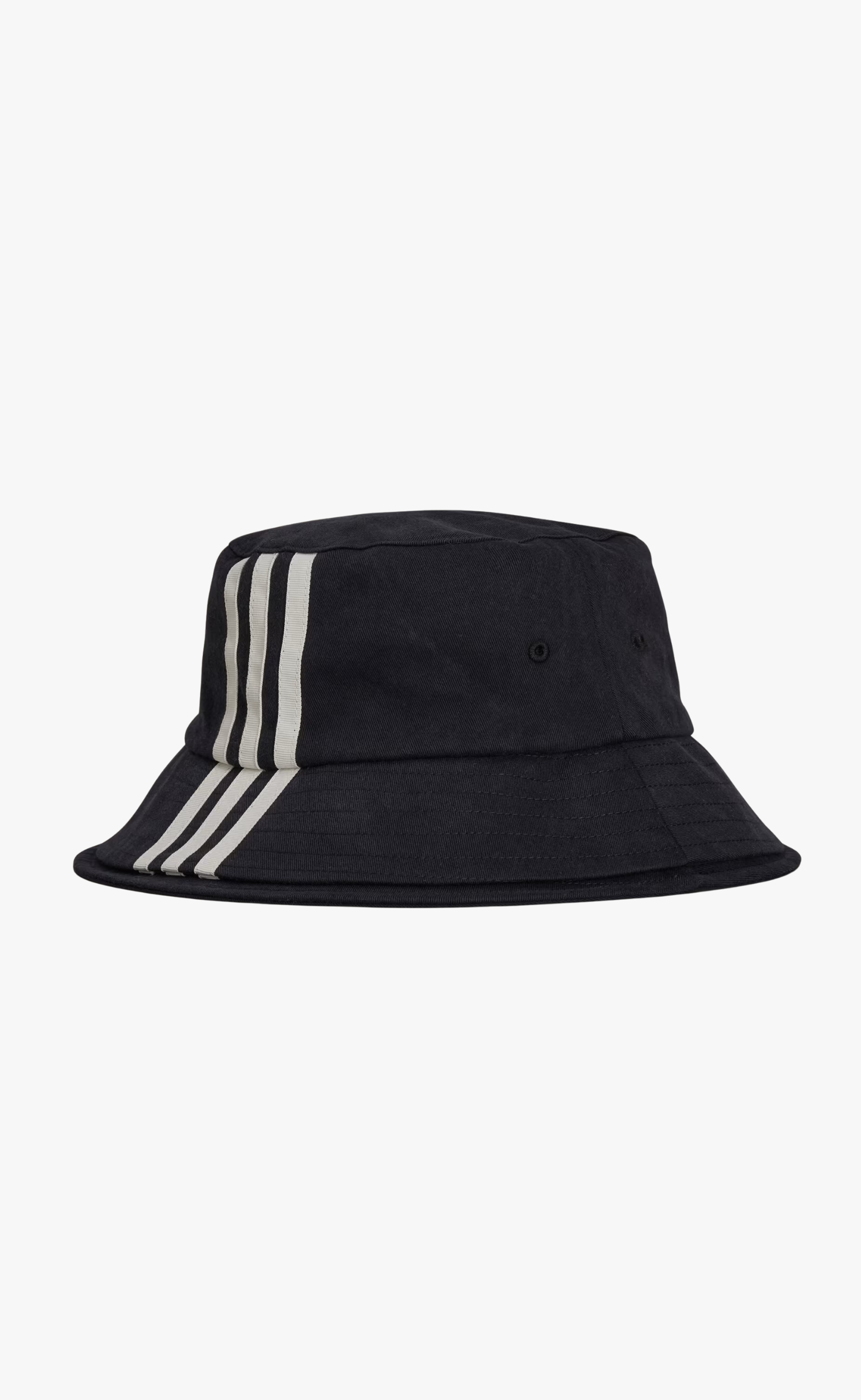 3-STRIPES BUCKET BLACK HAT