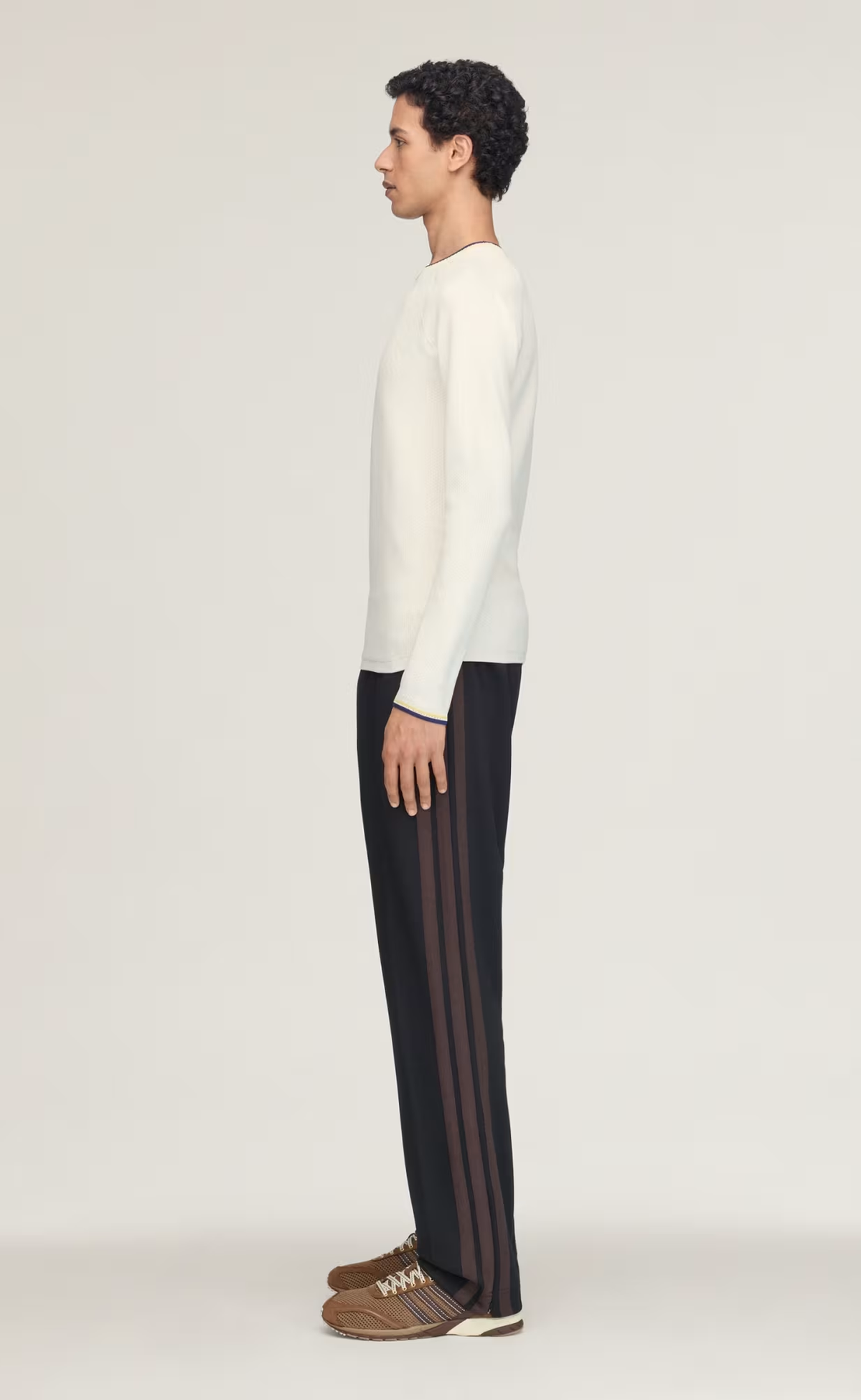 WB Y-3 KNIT BASE TOP WHITE LONGSLEEVE