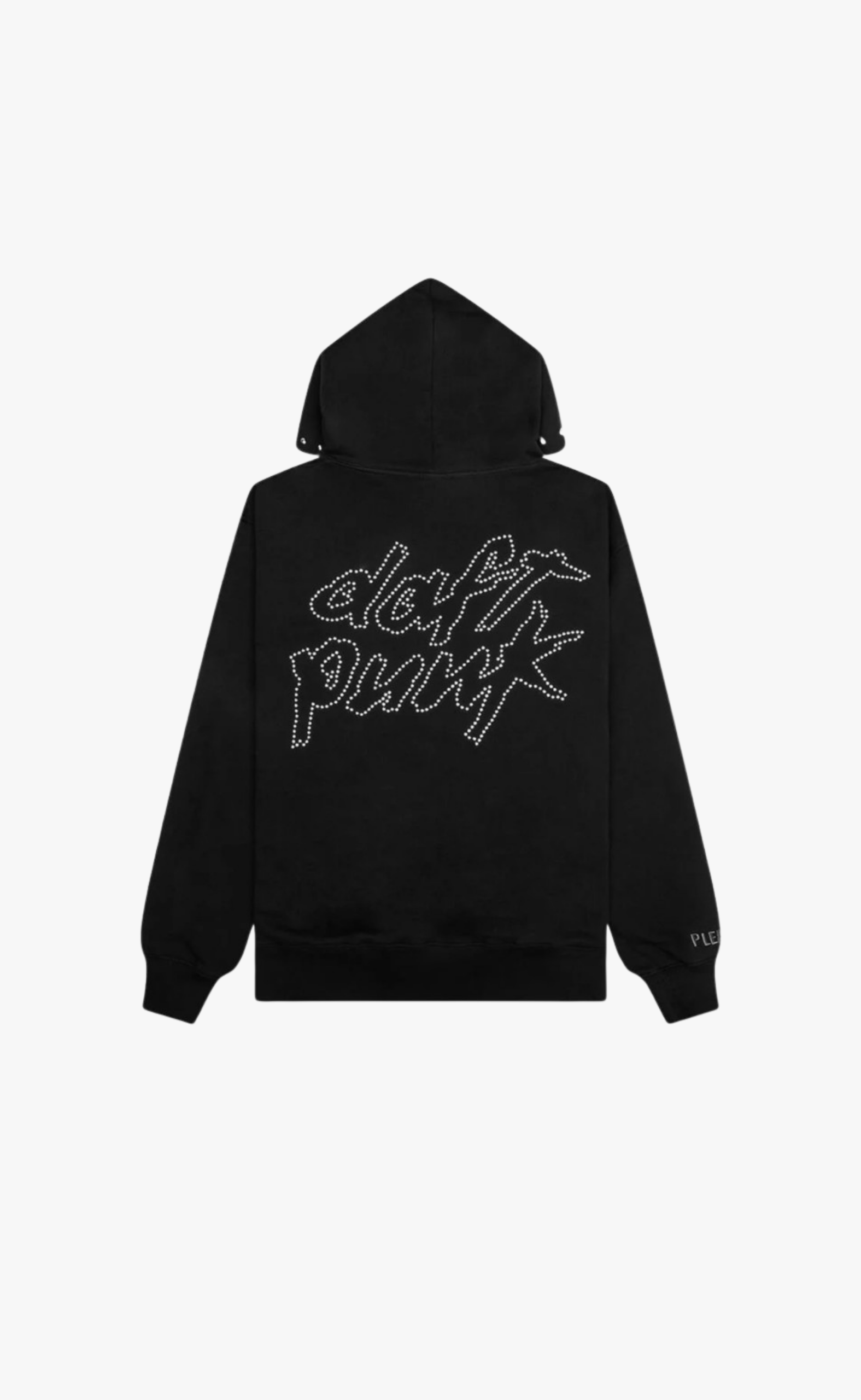 LUCKY STUDDED BLACK HOODIE