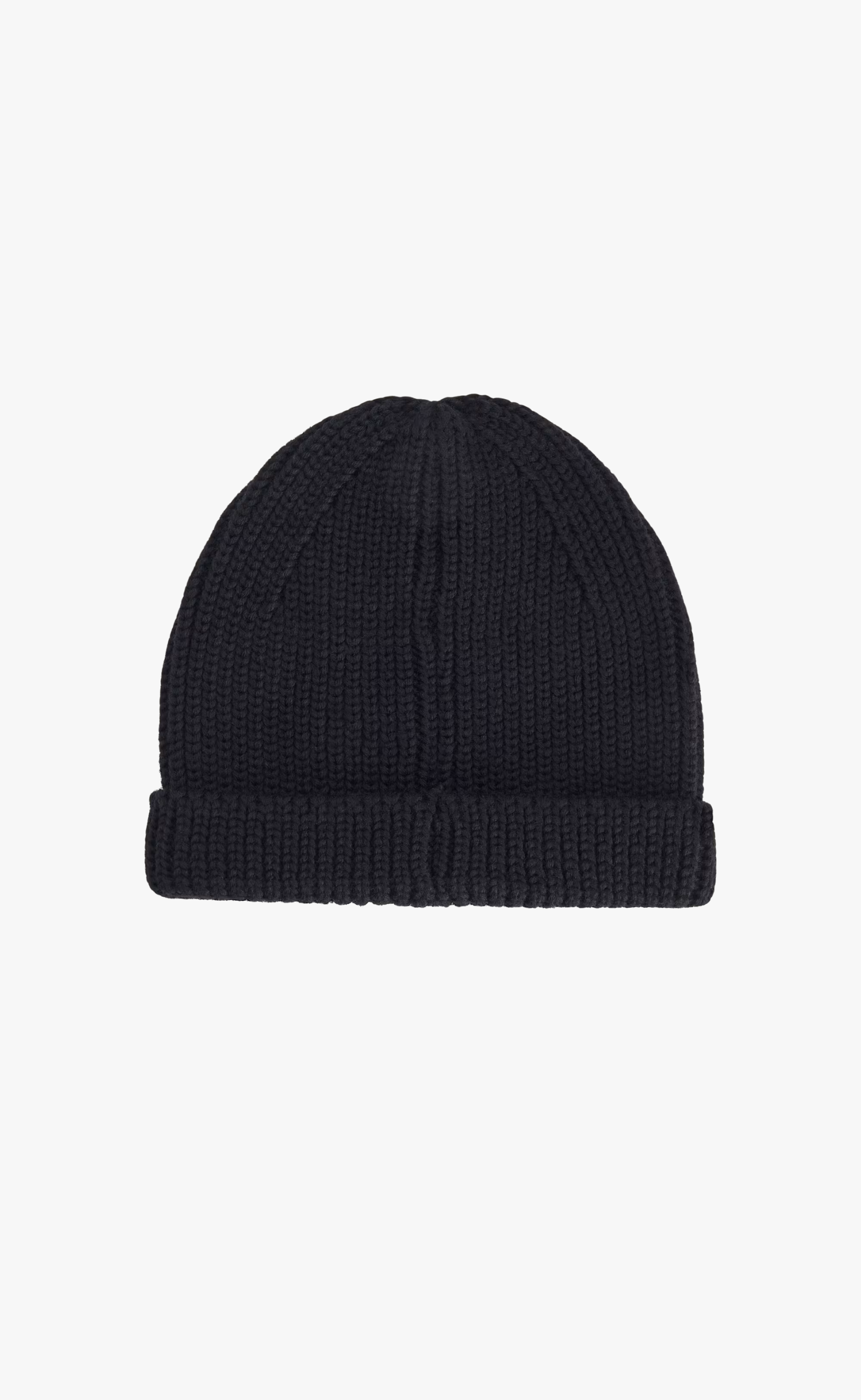 Y-3 CHUNKY KNIT BLACK BEANIE