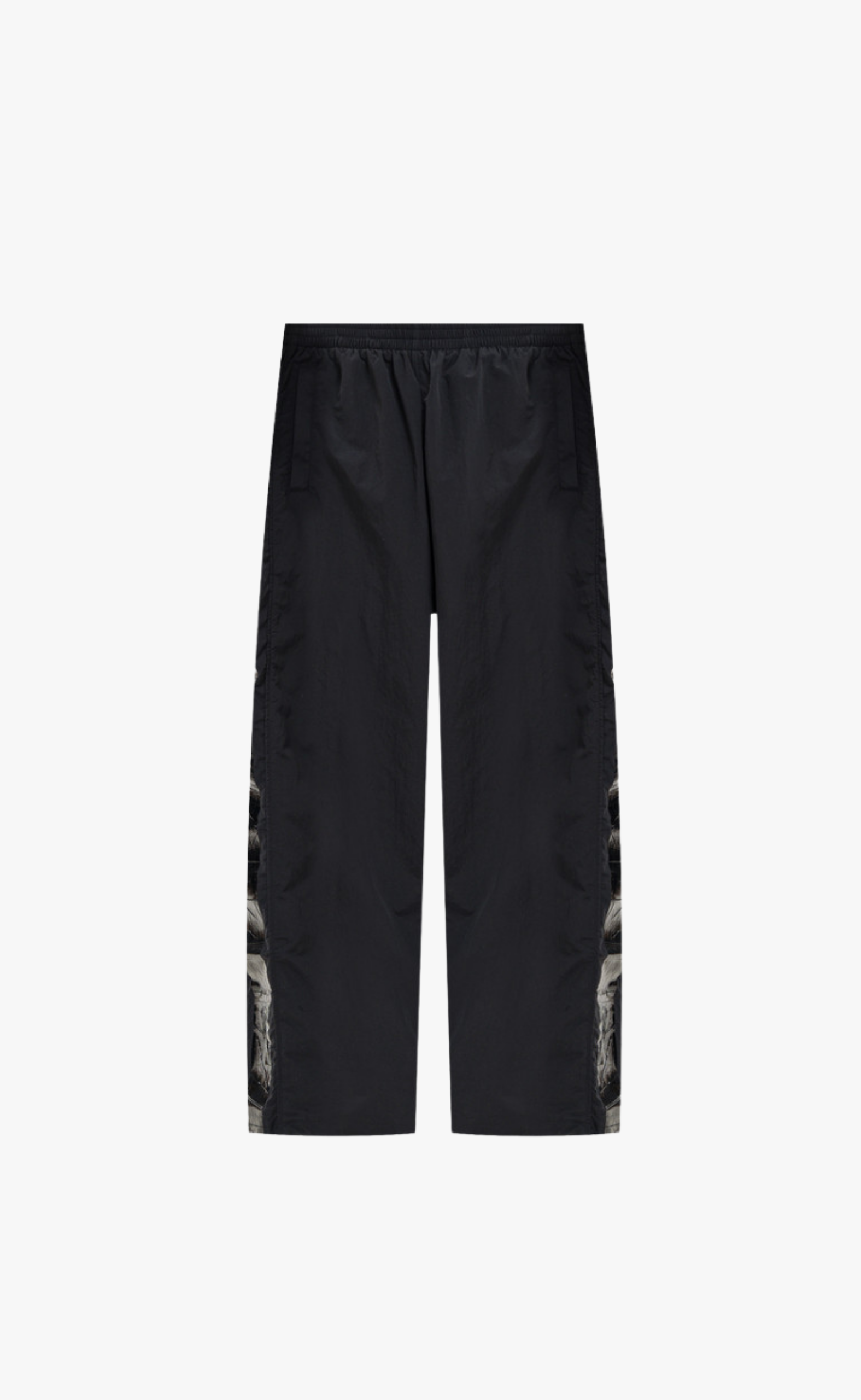 TAPED BLACK TRACK SWEATPANTS