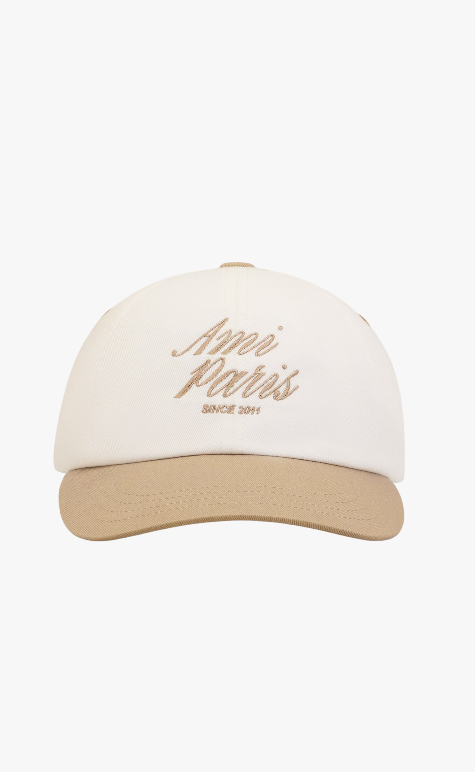 BICOLOR AMI PARIS WHITE TAUPE HAT