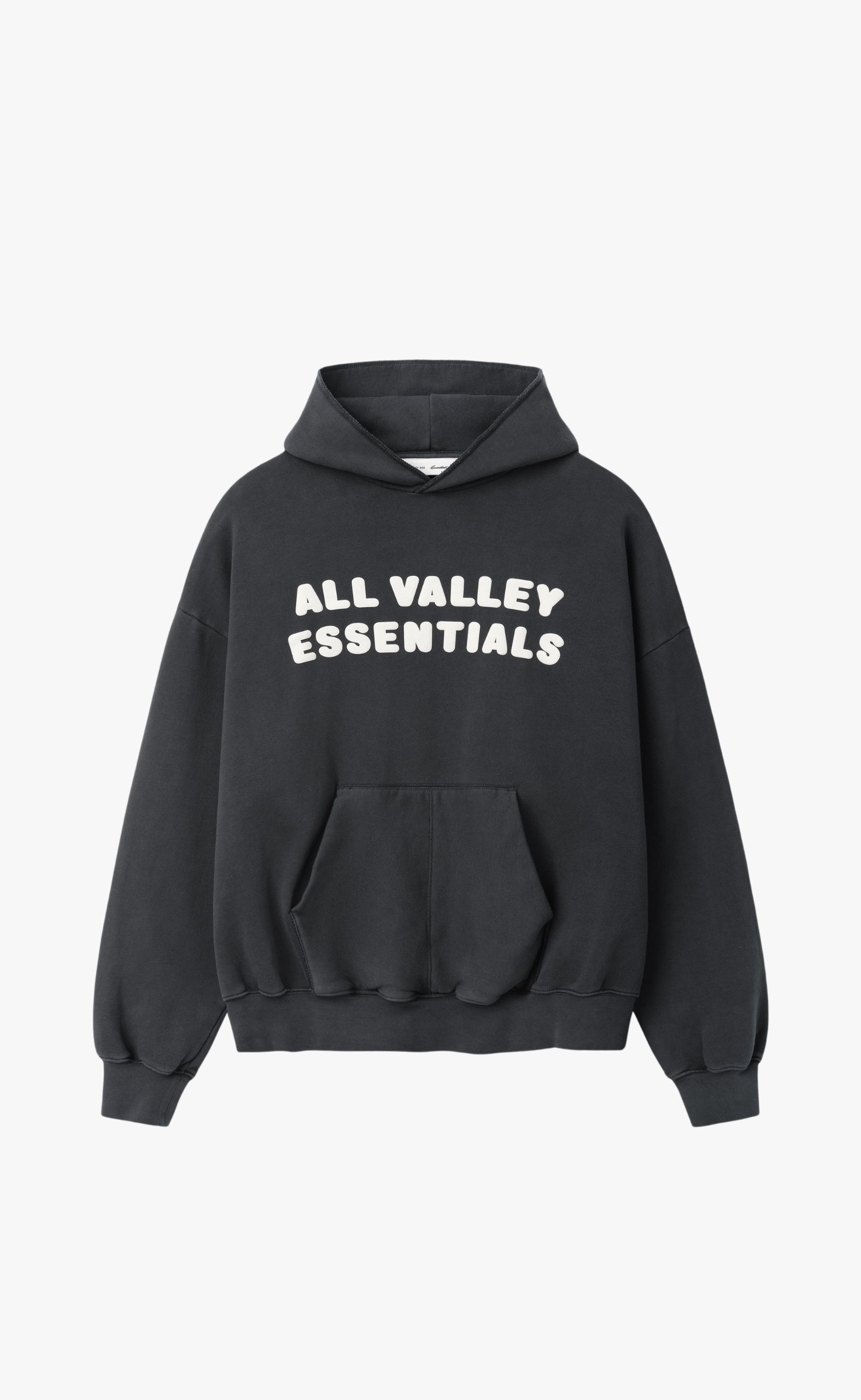 90S WASHED IRON GREY HOODIE