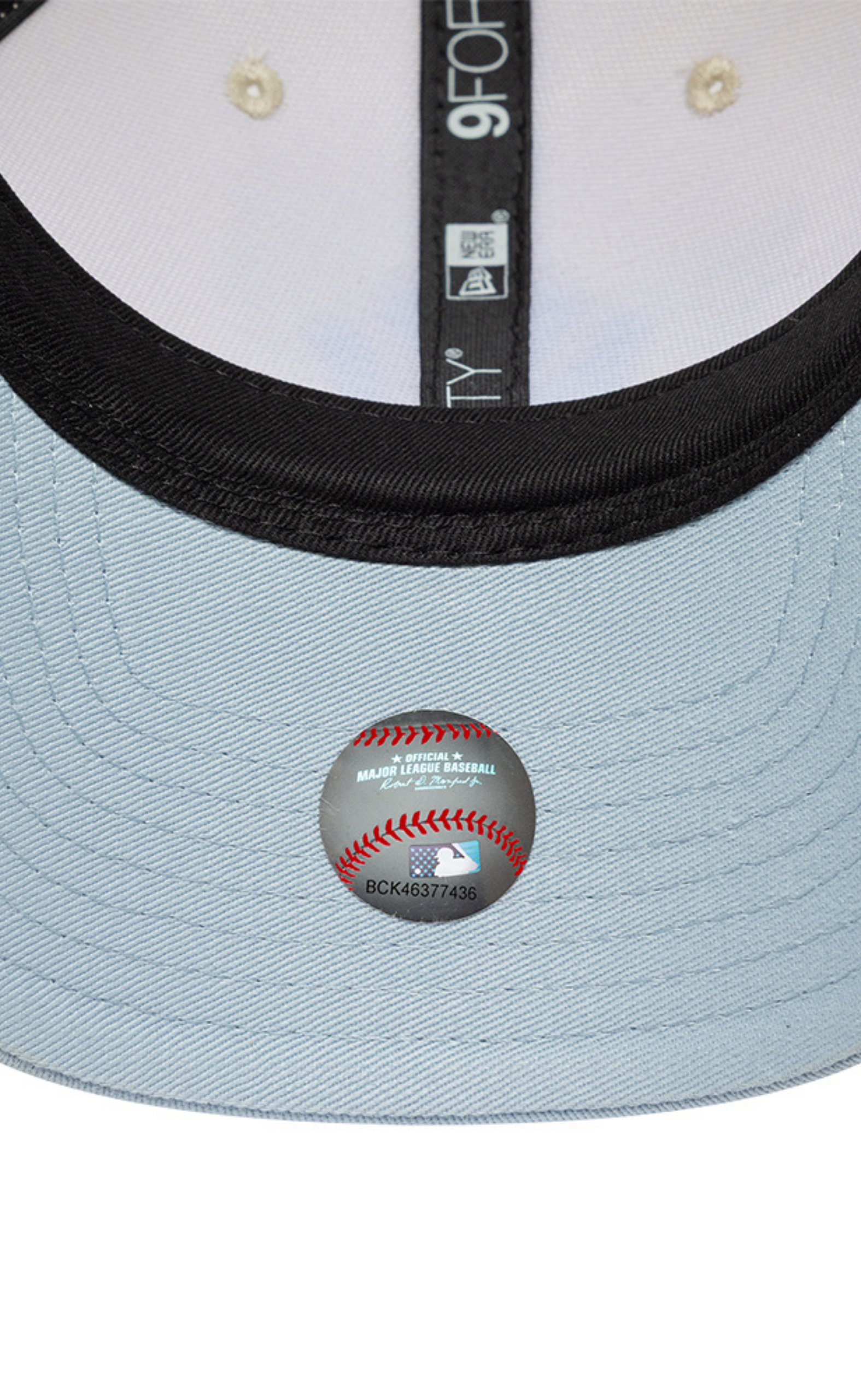 NEW YORK YANKEES SIDE SCRIPT 9FORTY CREAM LT.BLUE