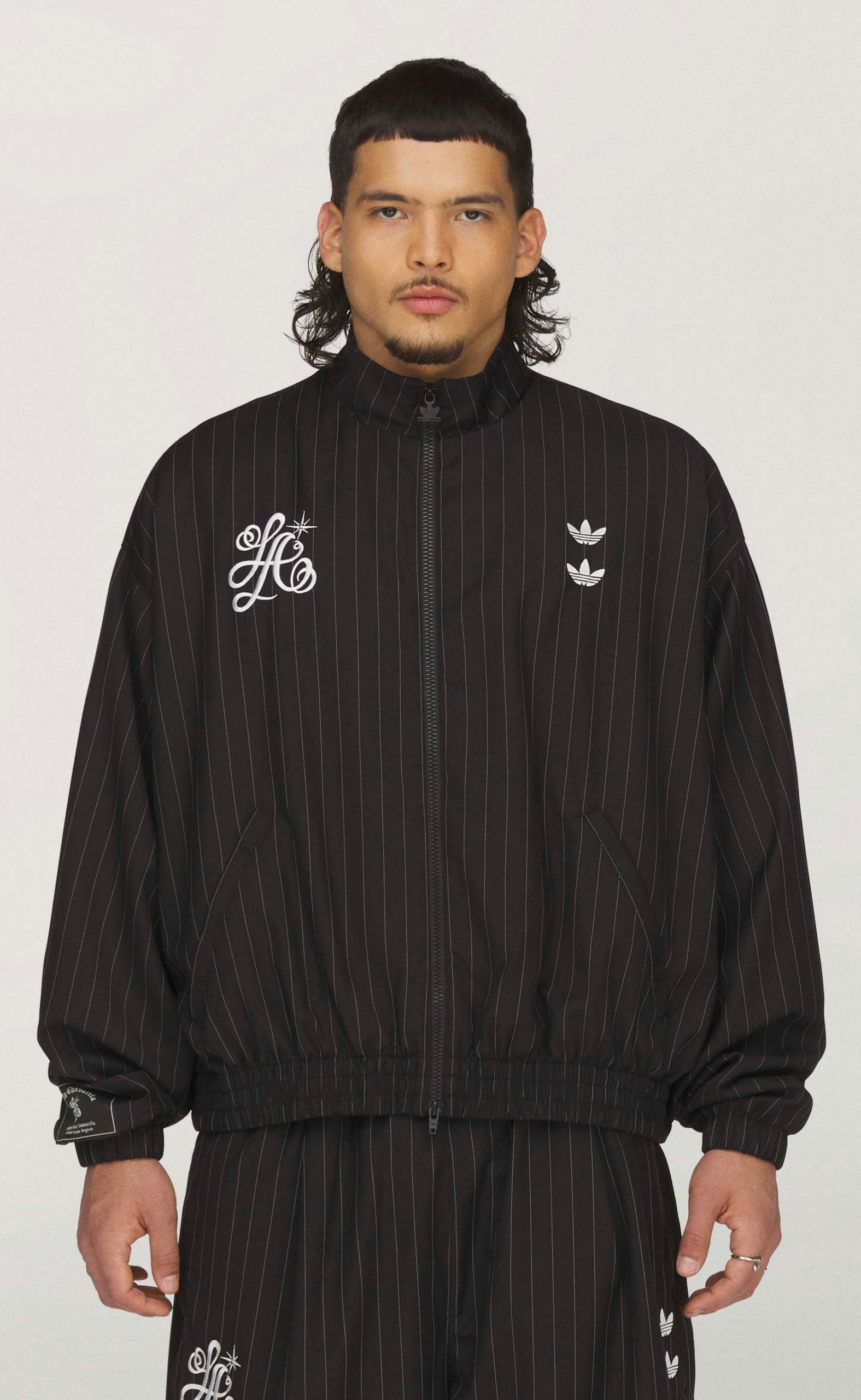 WC PINSTRIPE BLACK TRACK JACKET