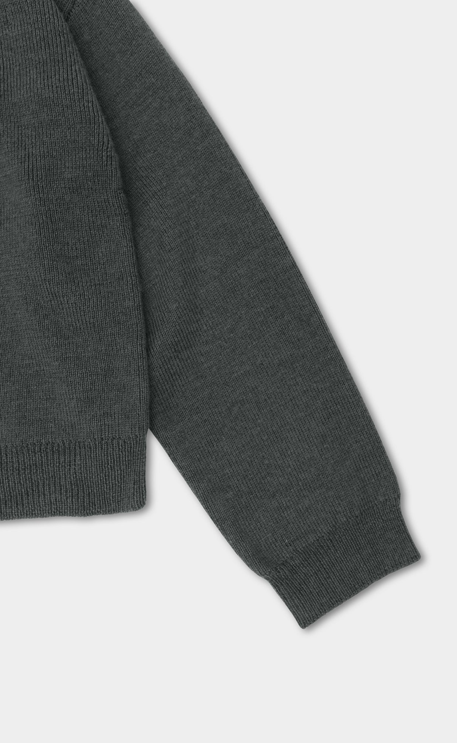 LAMPI KNIT DARK GREY HOODIE