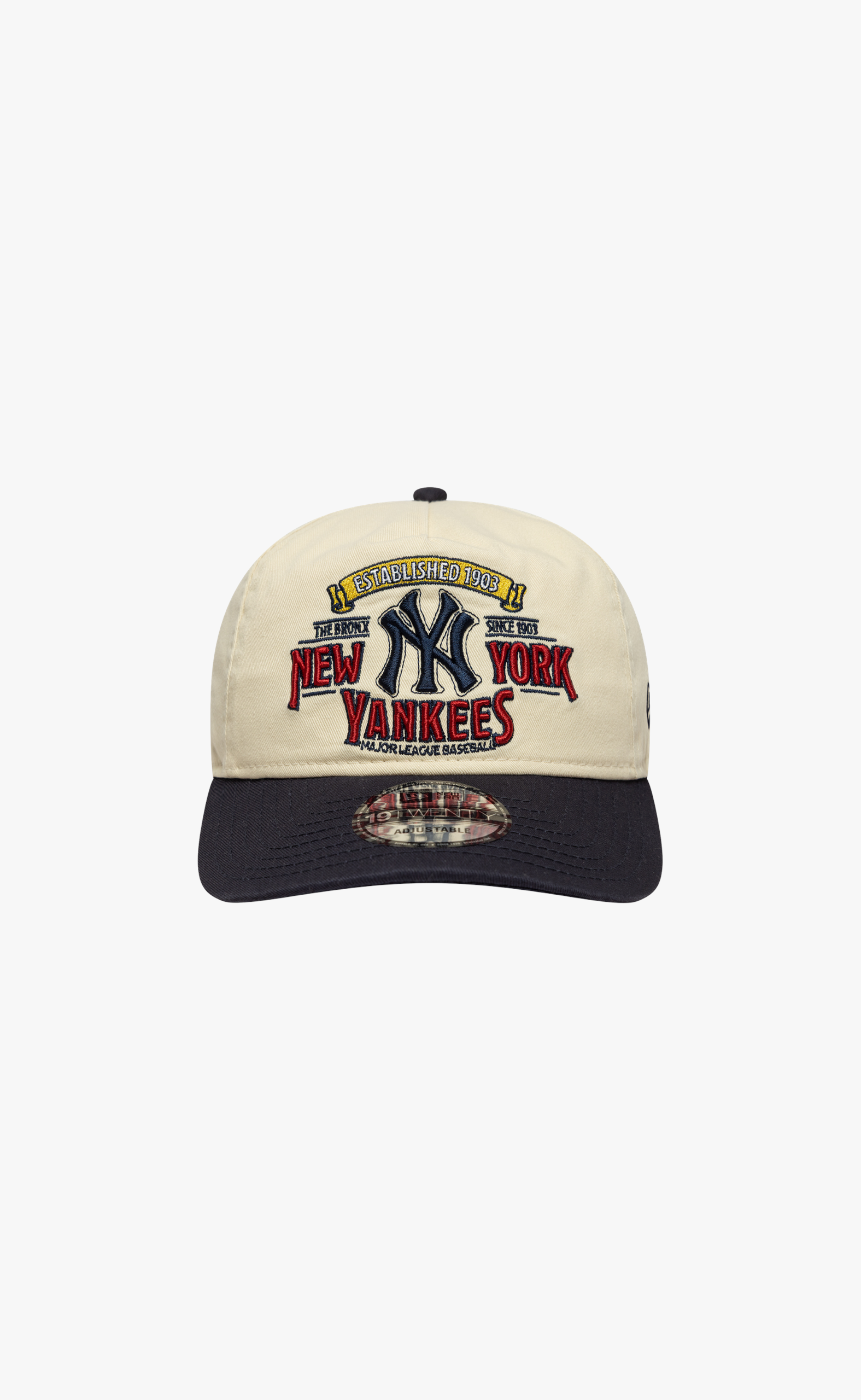 9TWENTY NEW YORK YANKEES MLB WASHED GRAPHIC BEIGE NAVY HAT