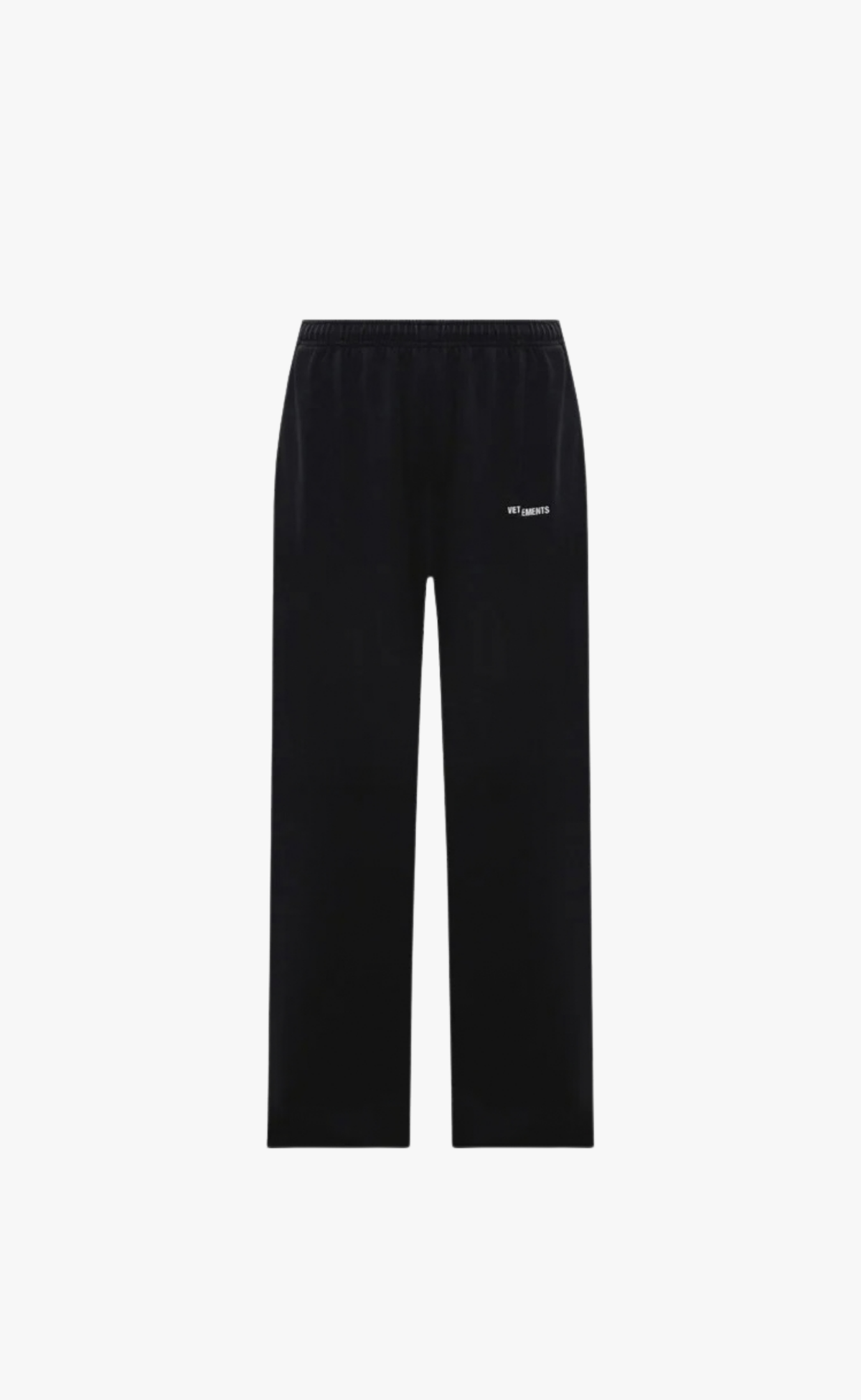 PINCHED CUT-UP WASHED BLACK SWEATPANTS