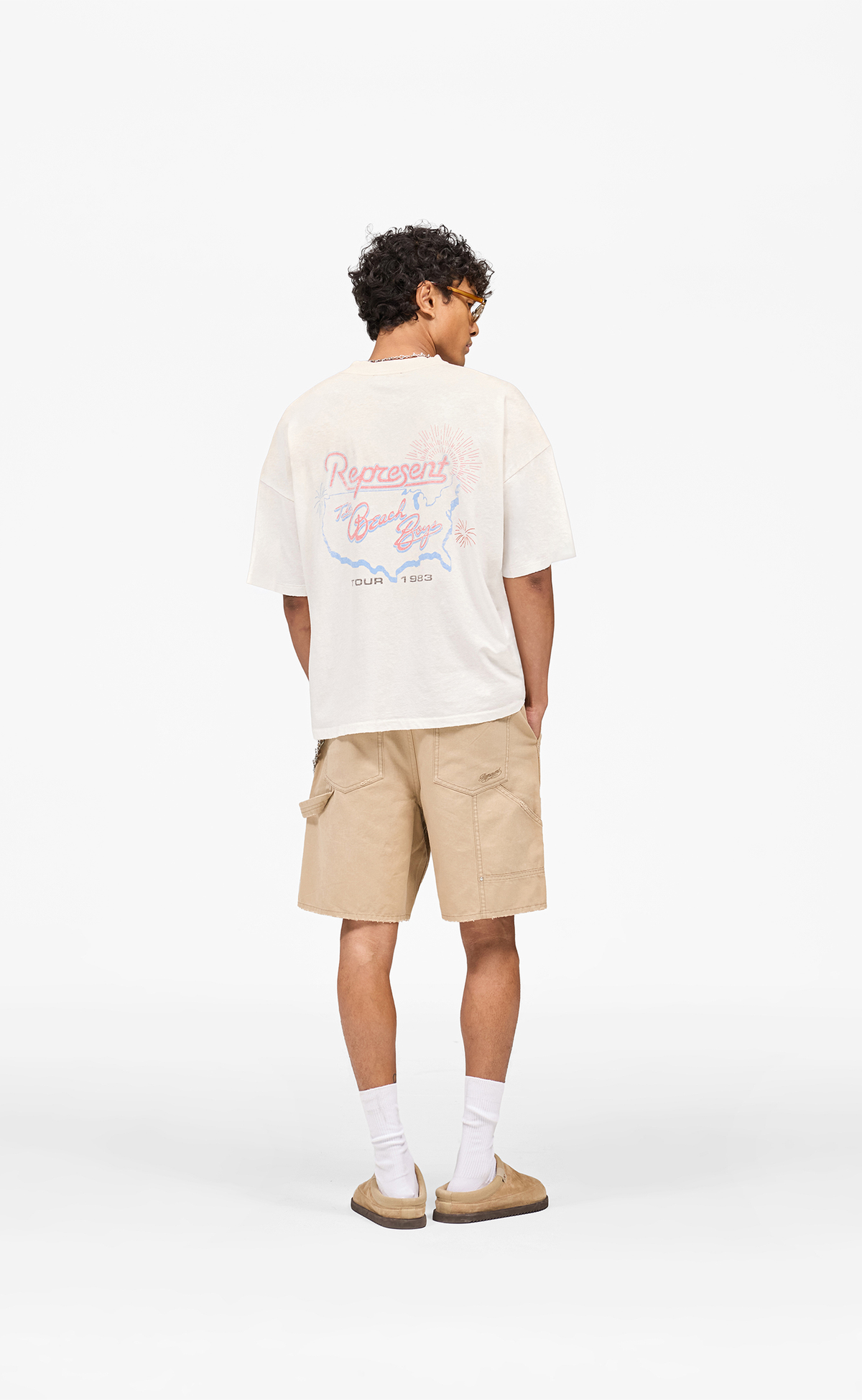 BEACH BOYS X REPRESENT TOUR WASHED ECRU T-SHIRT