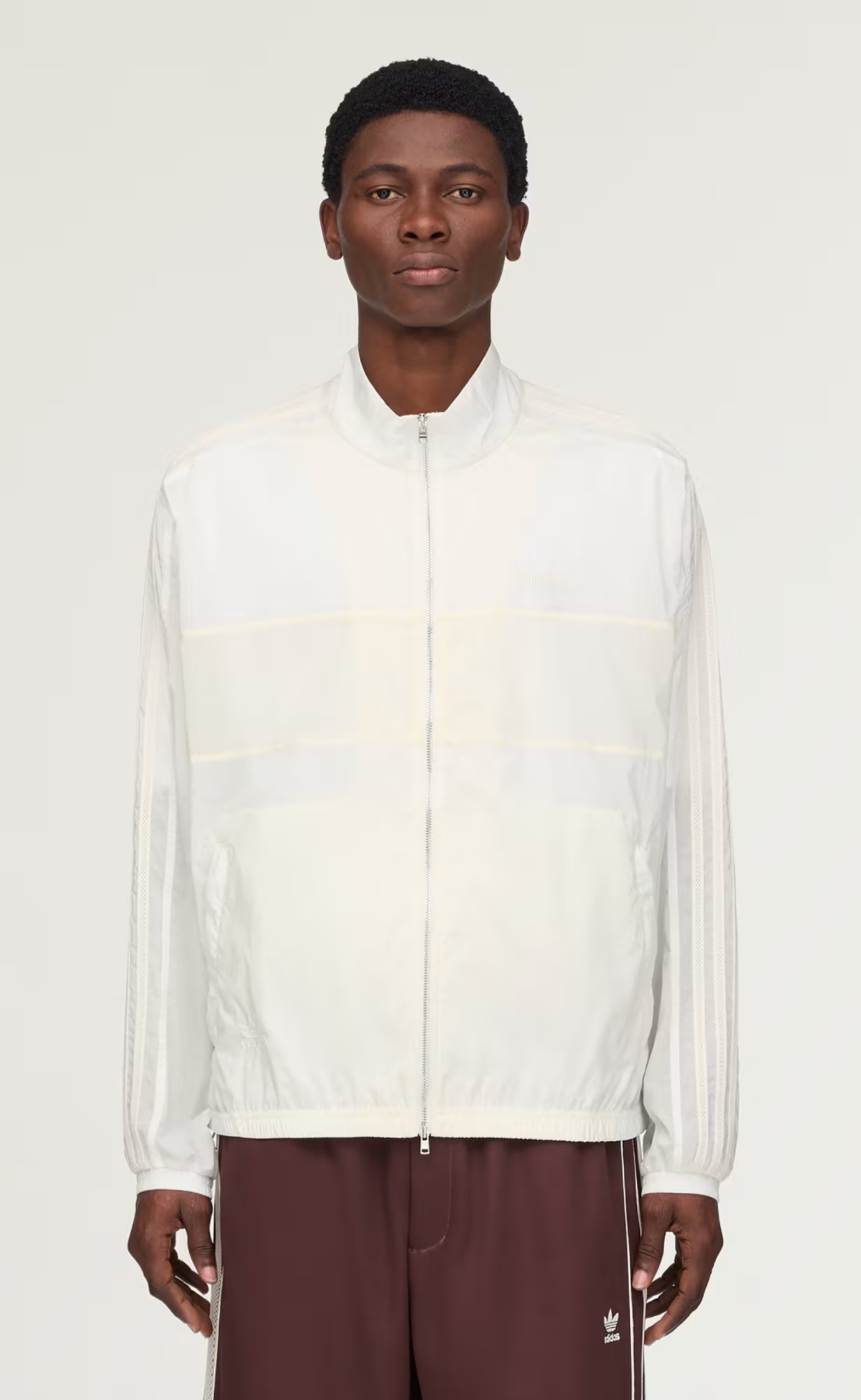 WB CHALK WHITE TRACK JACKET