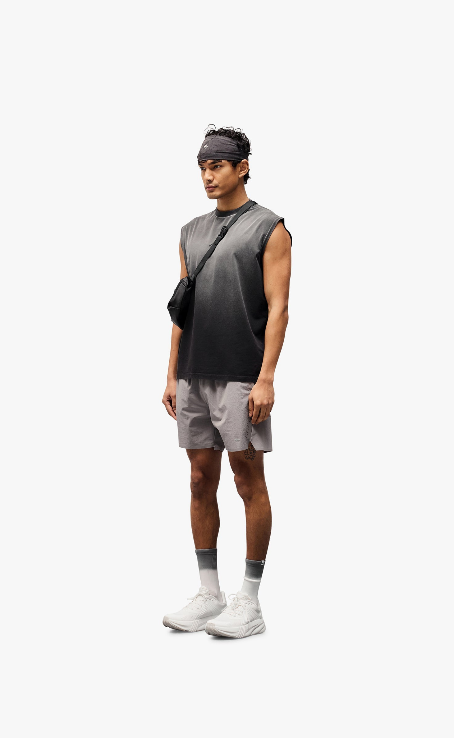 247 MOTION OVERSIZED AGED BLACK T-SHIRT