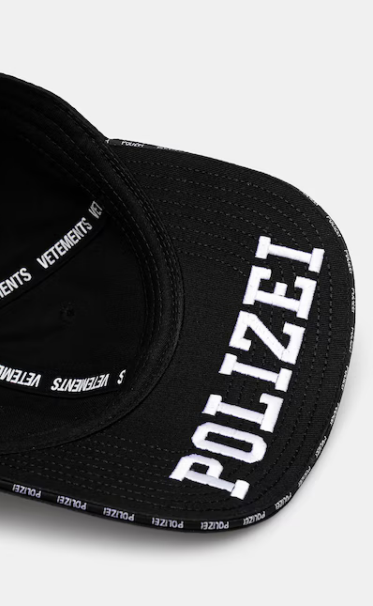 POLIZEI BLACK WHITE HAT