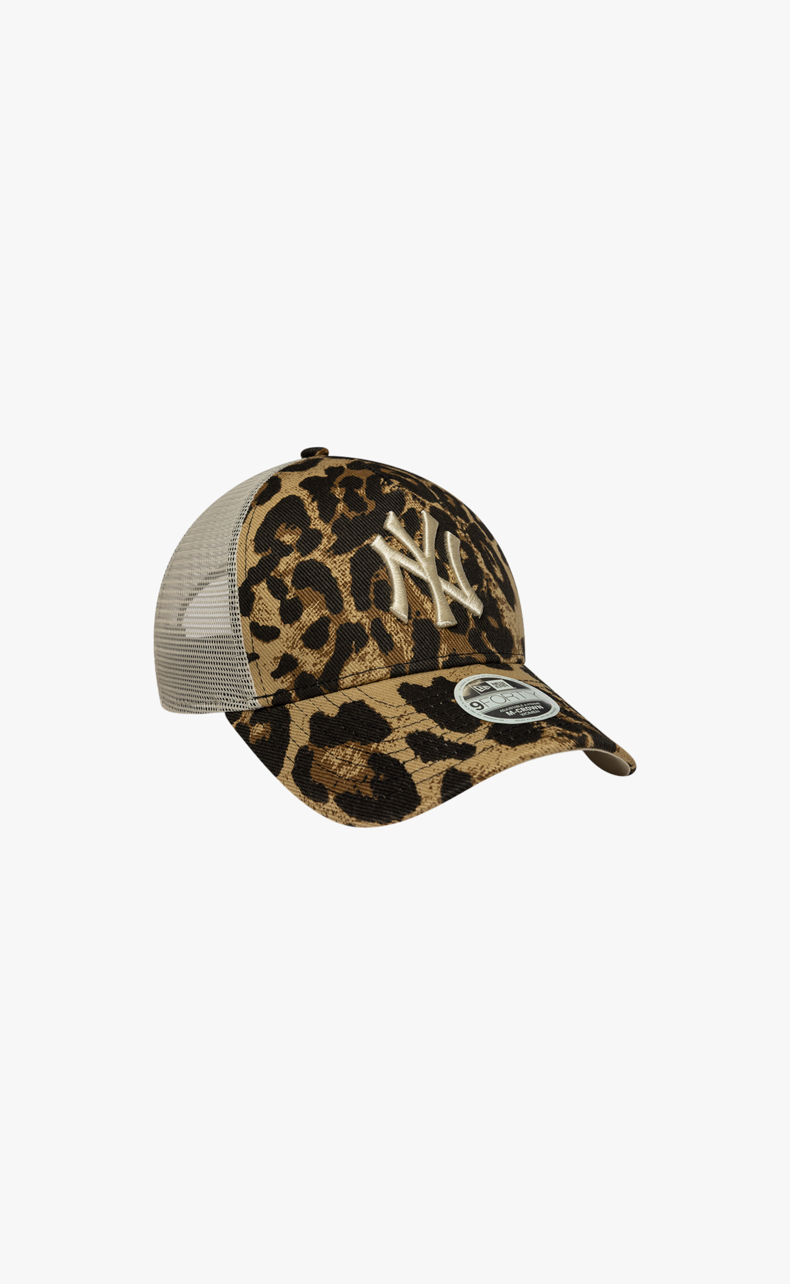 NEW YORK YANKEES WOMEN LEOPARD 940MC TRUCKER BROWN HAT