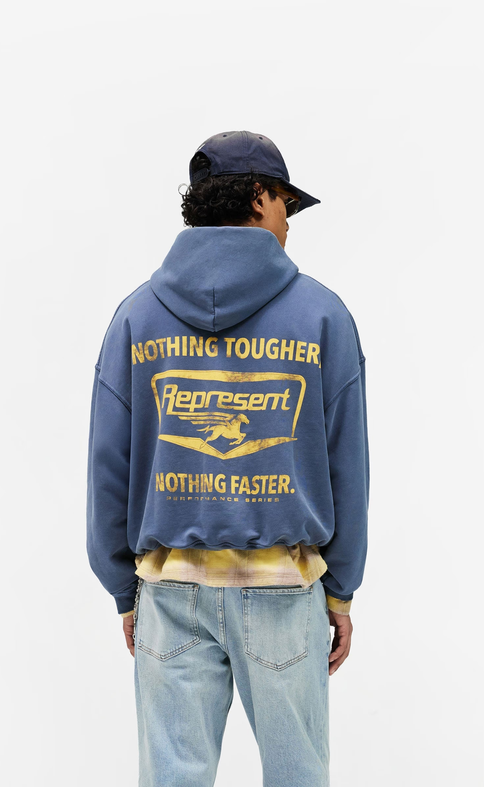 NOTHING FASTER INDIGO HOODIE