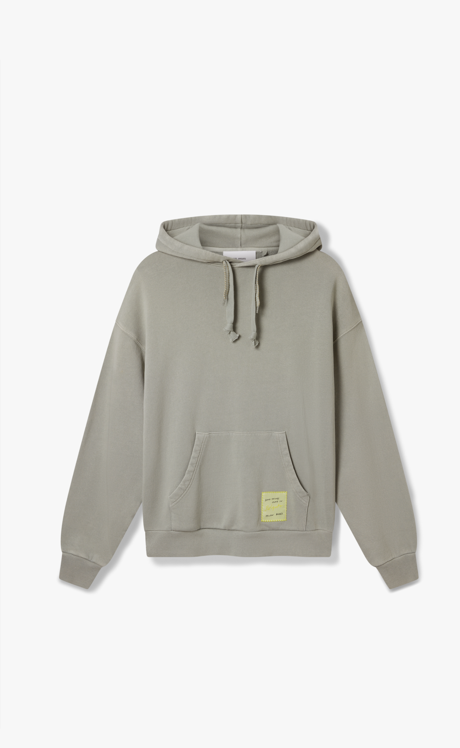 PATCH WASHED SAGE GREEN HOODIE