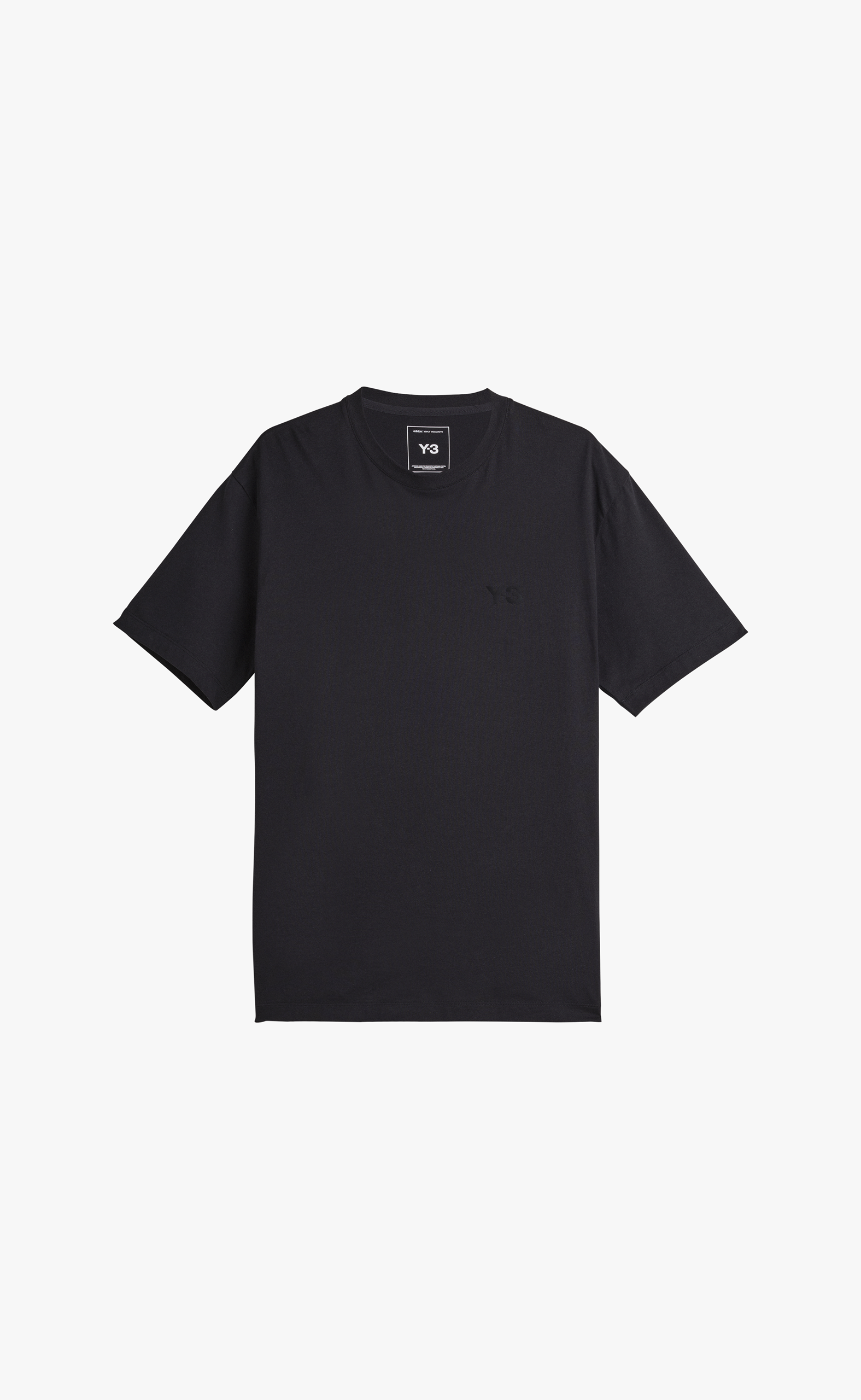 Y-3 REGULAR BLACK T-SHIRT
