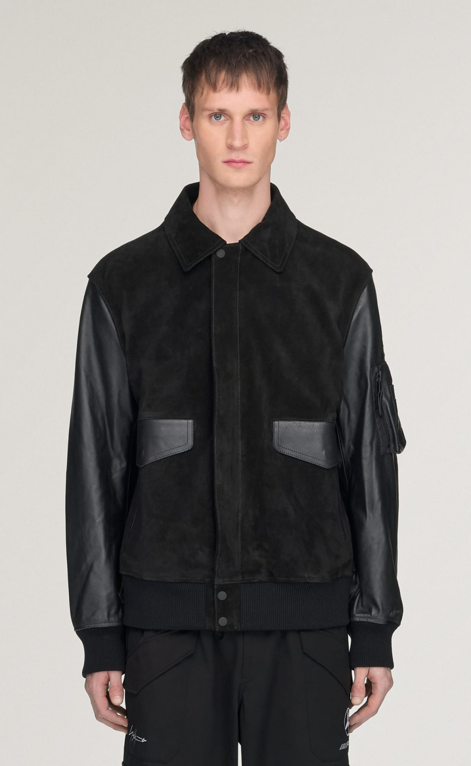 F1 MERCEDES LEATHER RACING BLACK JACKET