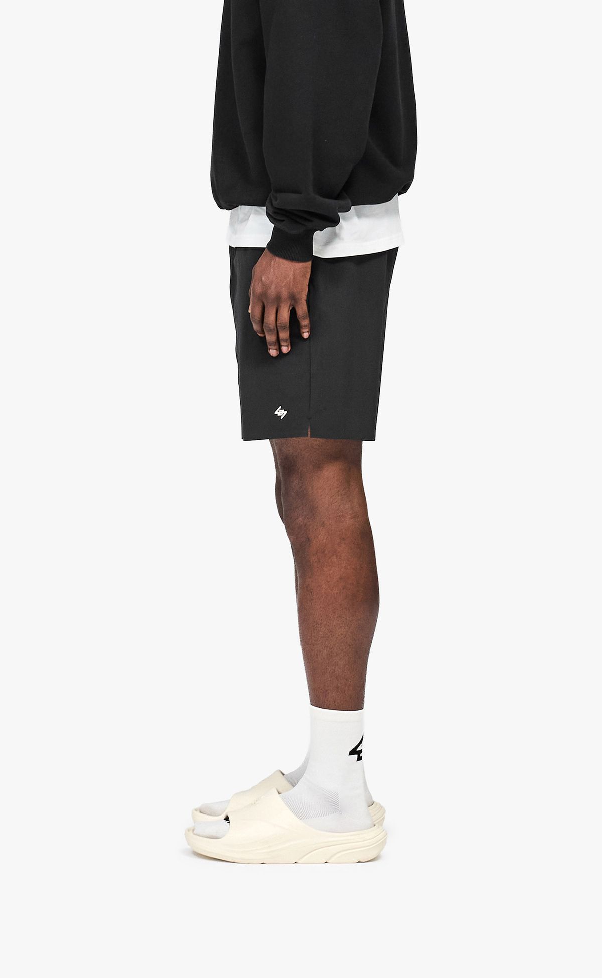 247 FUSED JET BLACK SHORTS