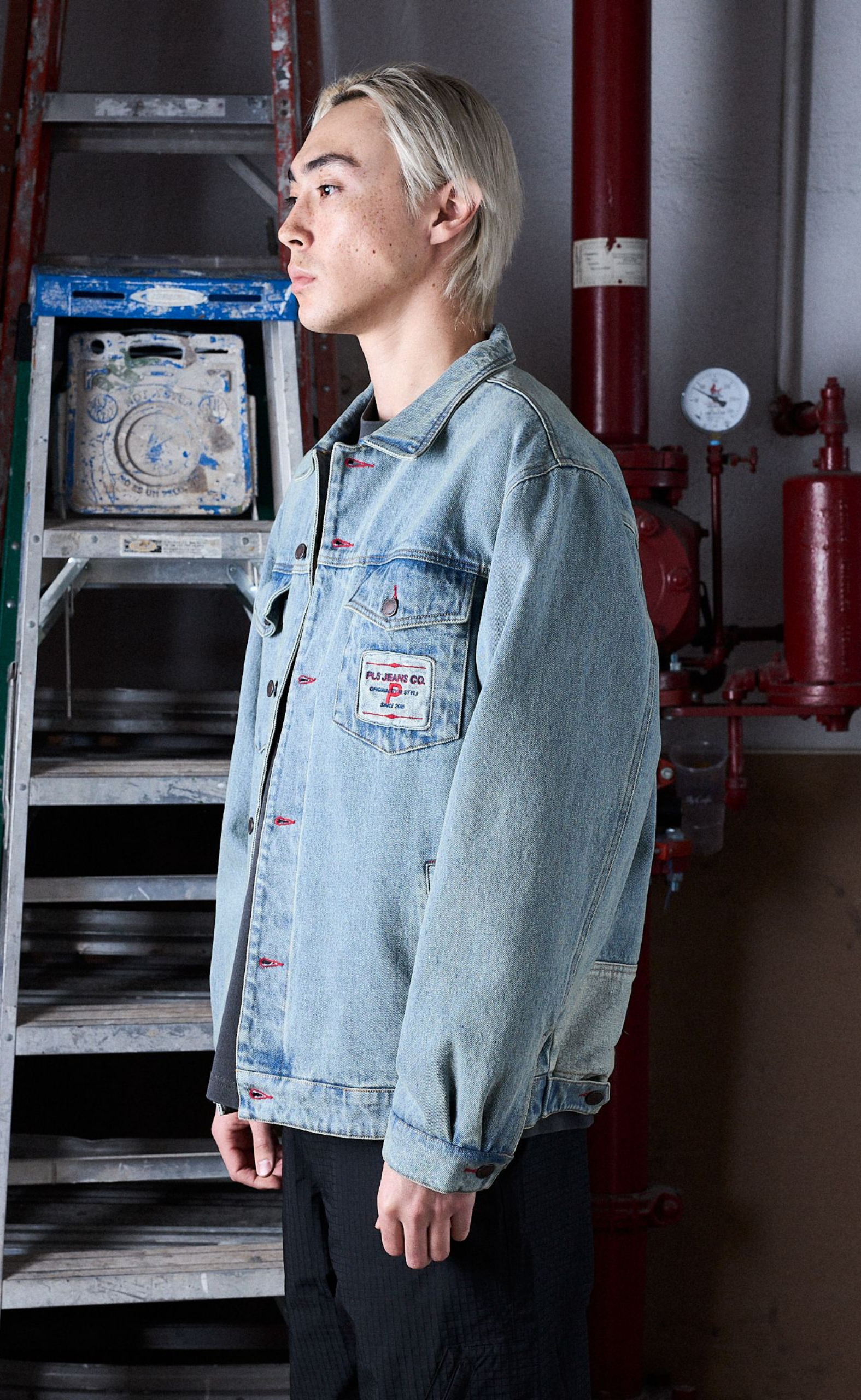 PARK INSULATED DENIM INDIGO JACKET