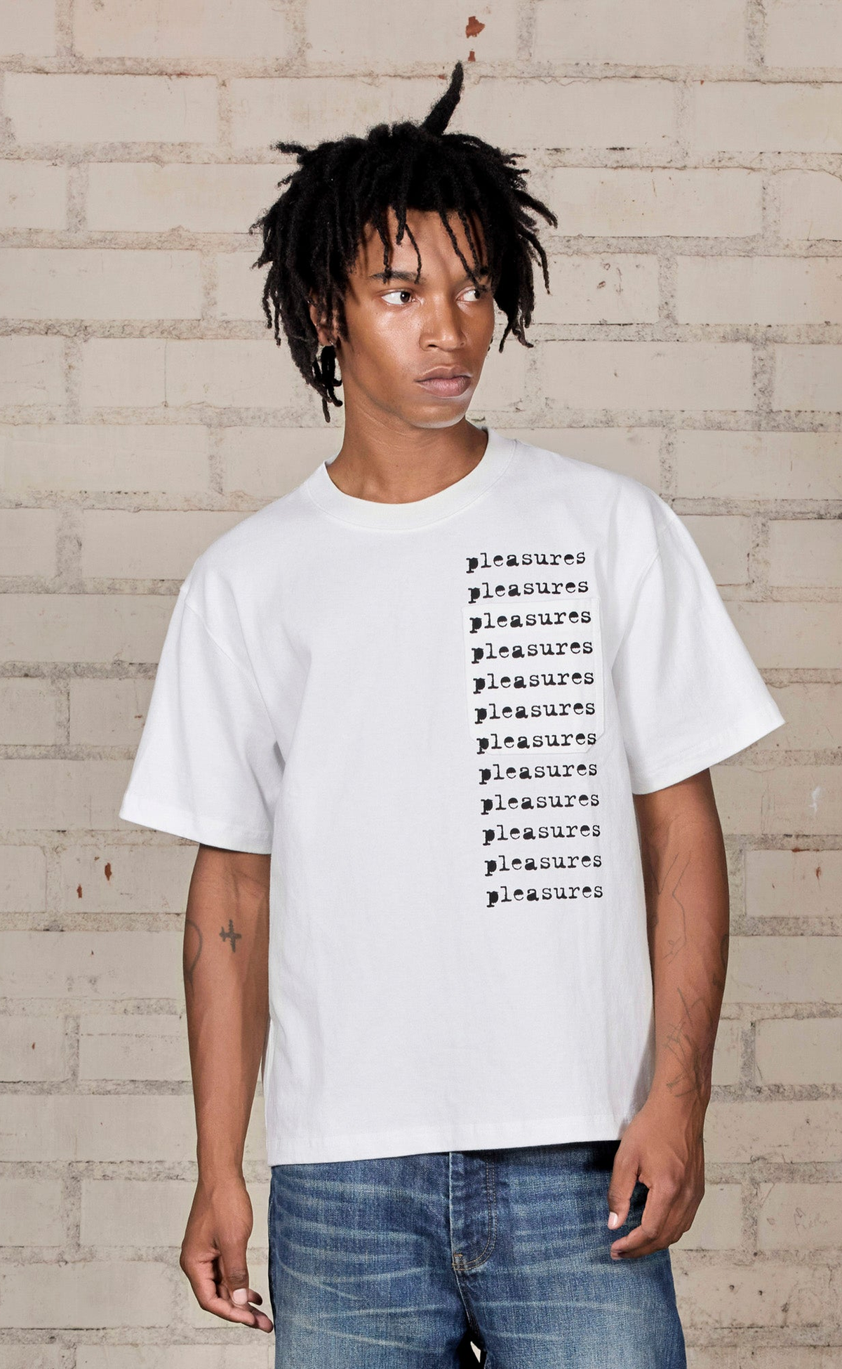 SLIP HEAVYWEIGHT POCKET WHITE T-SHIRT