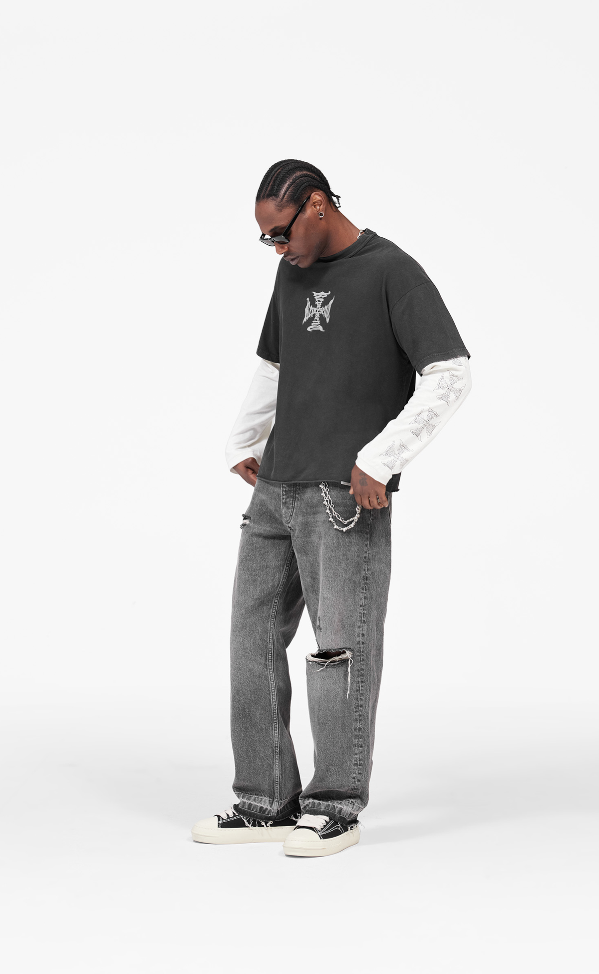 MH FADED BLACK LONGSLEEVE