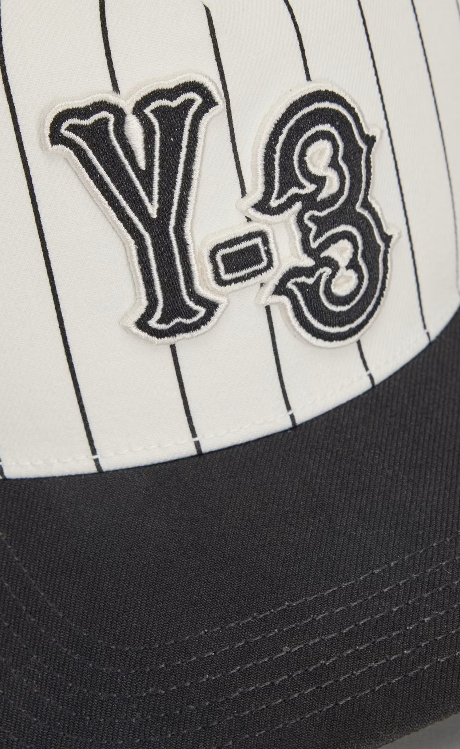 Y-3 PINSTRIPE BEIGE HAT